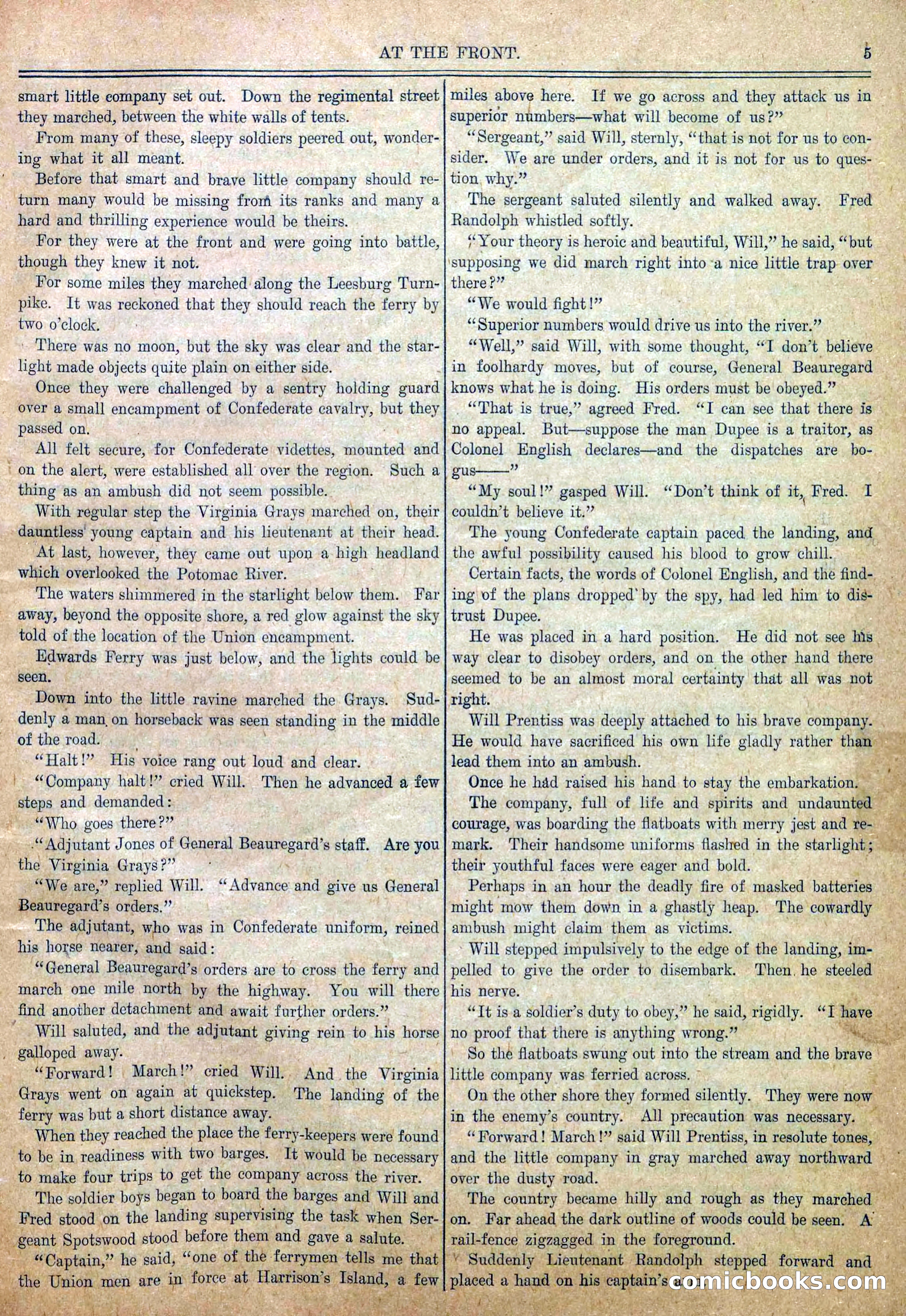 Blue and Gray Weekly, No. 2 — page 7 of 36