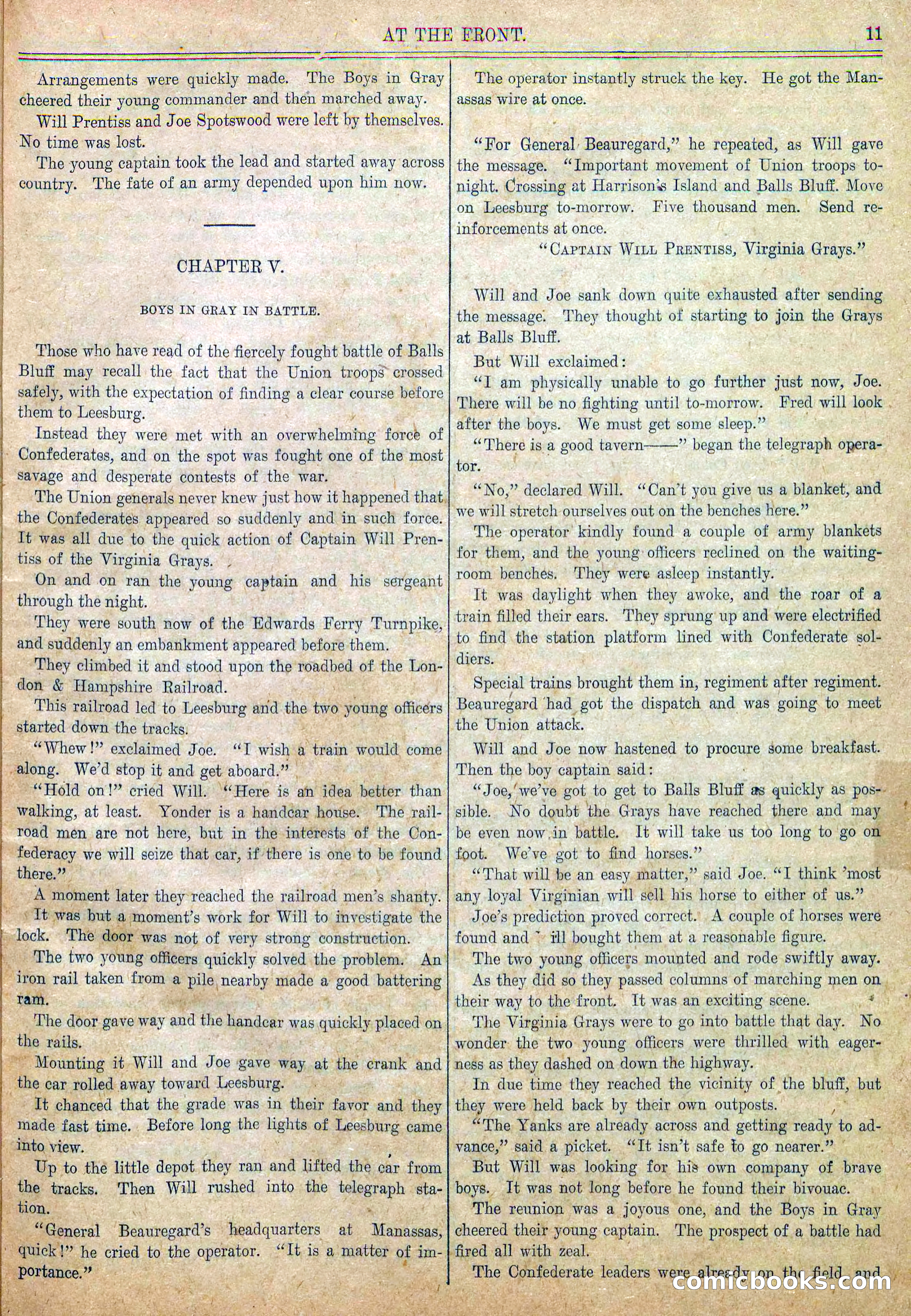 Blue and Gray Weekly, No. 2 — page 13 of 36