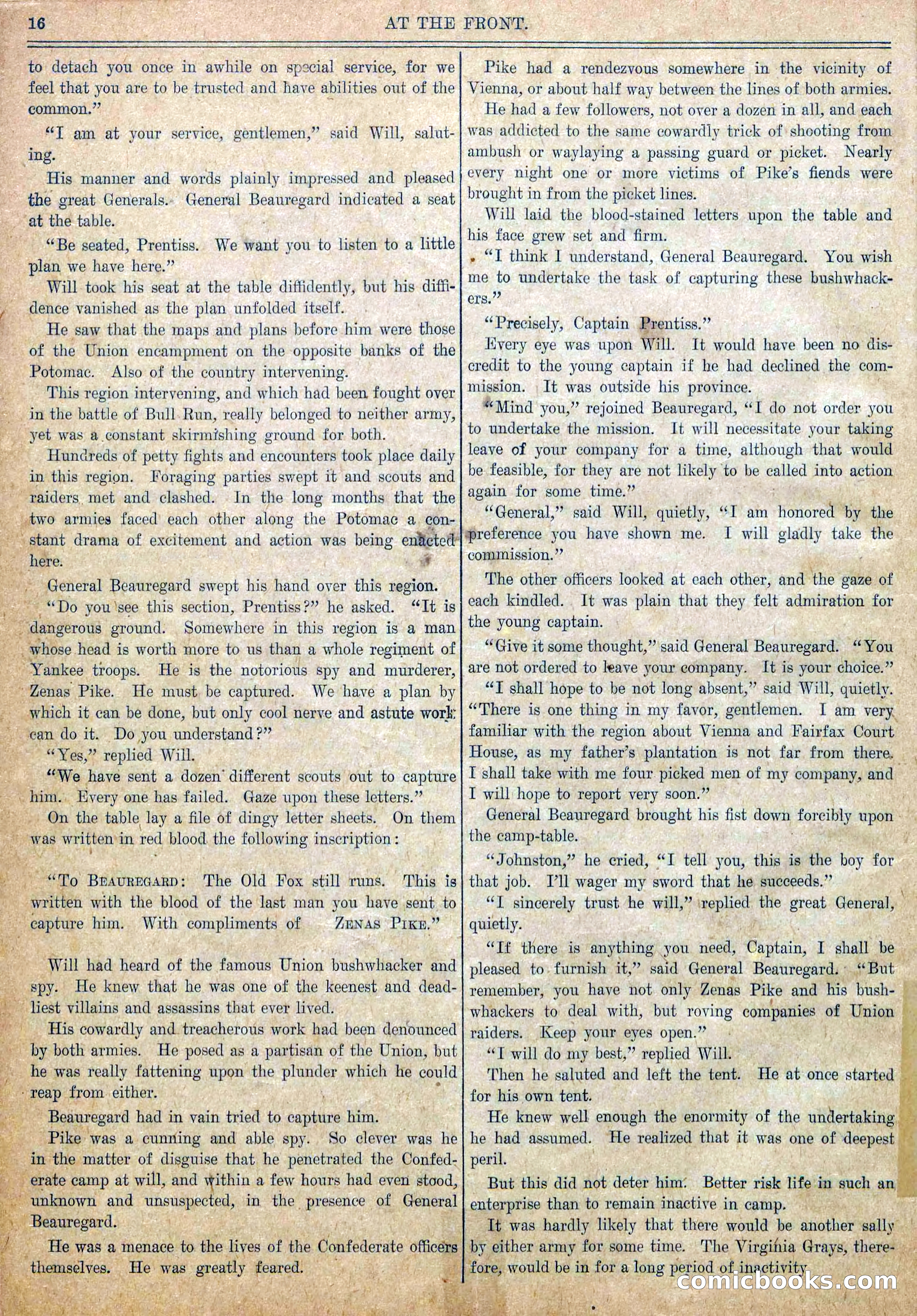 Blue and Gray Weekly, No. 2 — page 18 of 36
