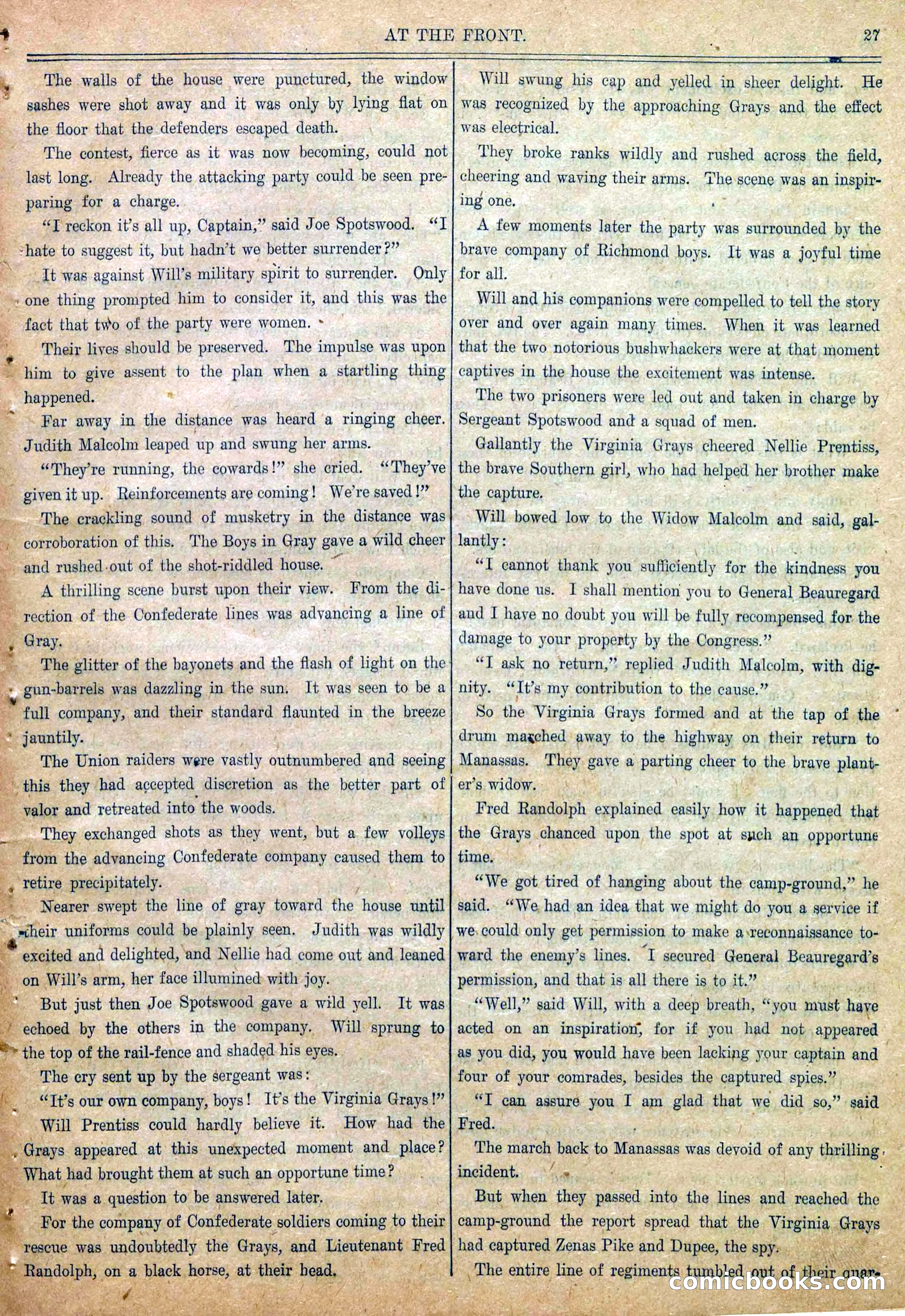 Blue and Gray Weekly, No. 2 — page 29 of 36
