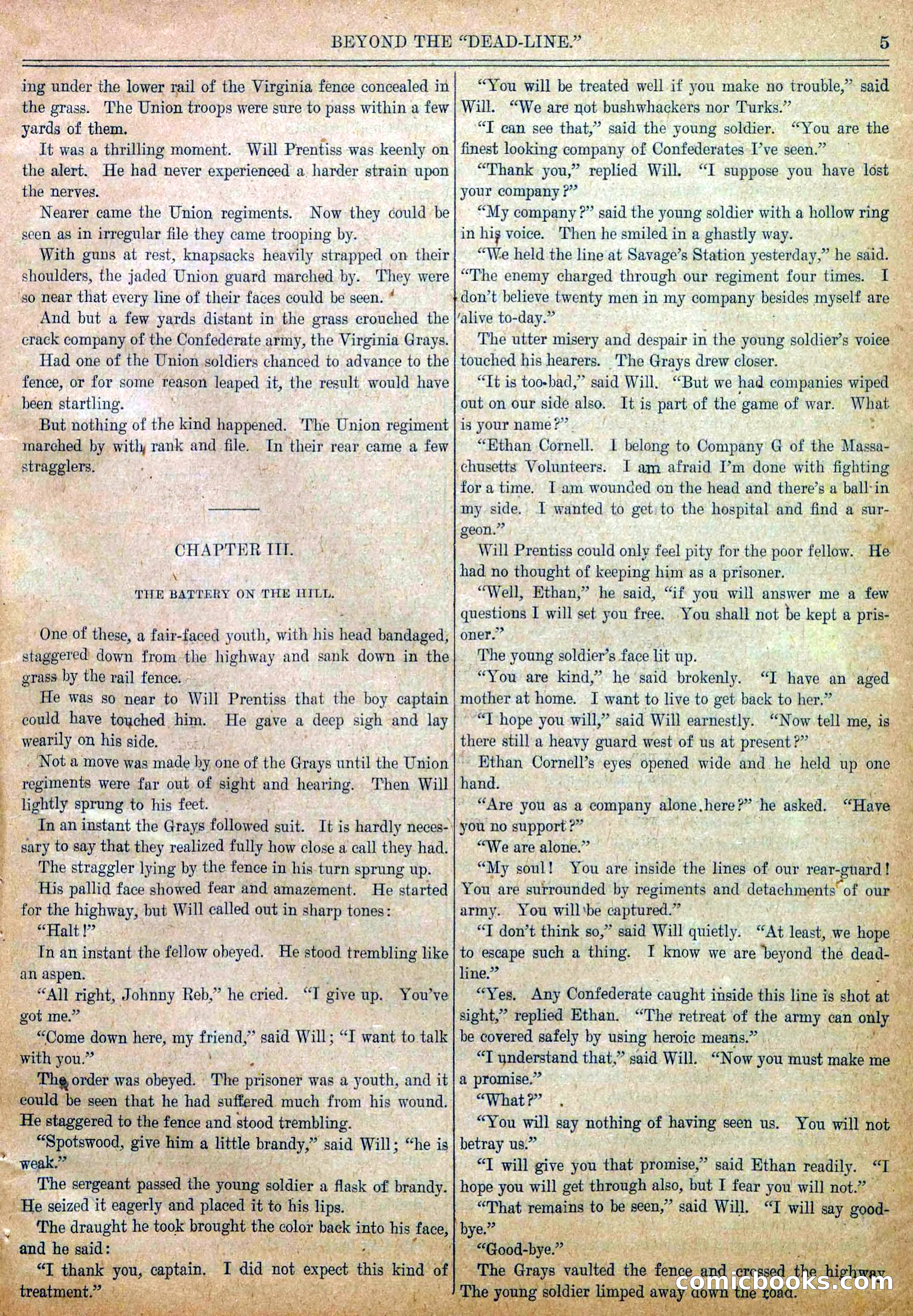 Blue and Gray Weekly, No. 20 — page 7 of 36