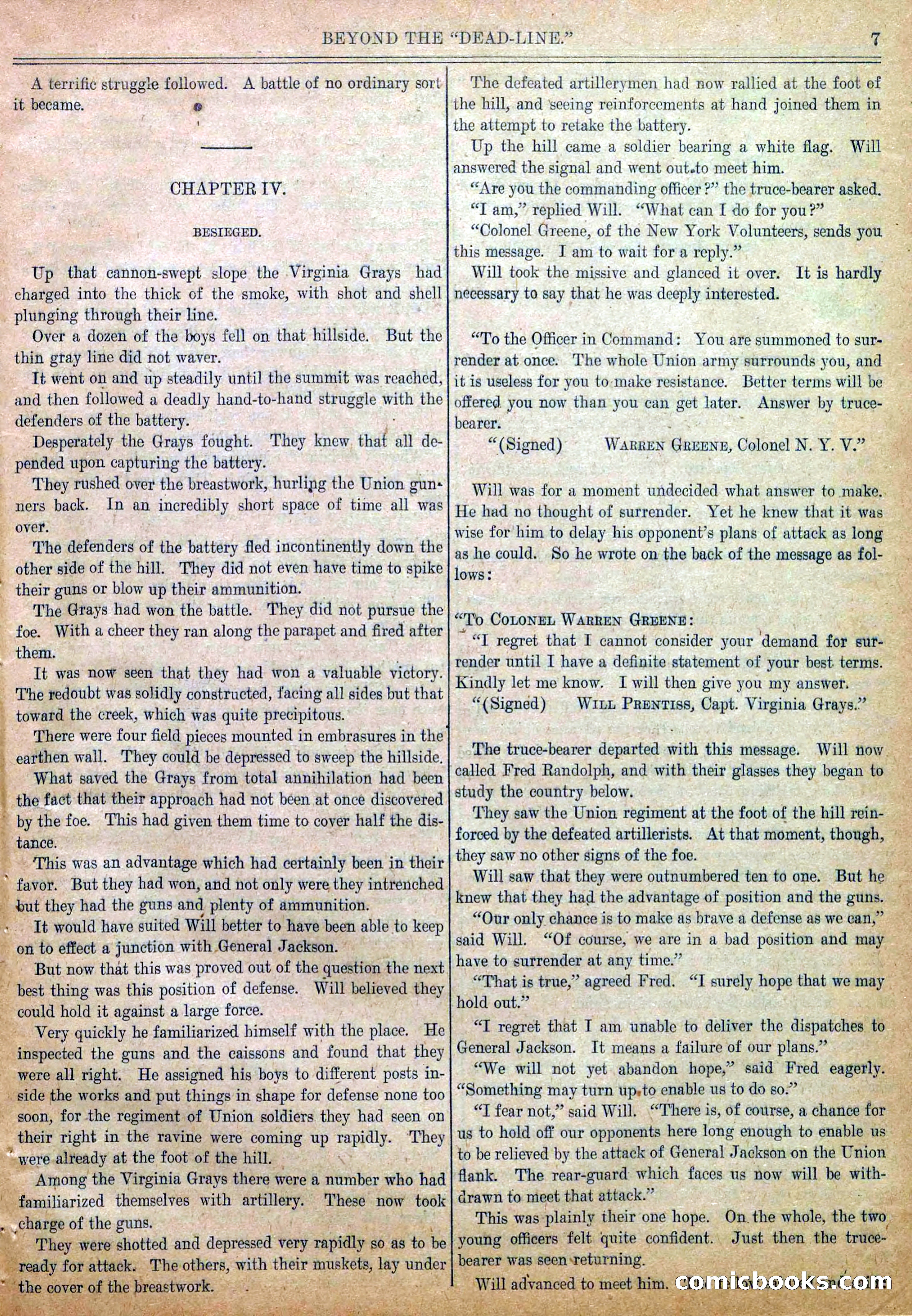 Blue and Gray Weekly, No. 20 — page 9 of 36