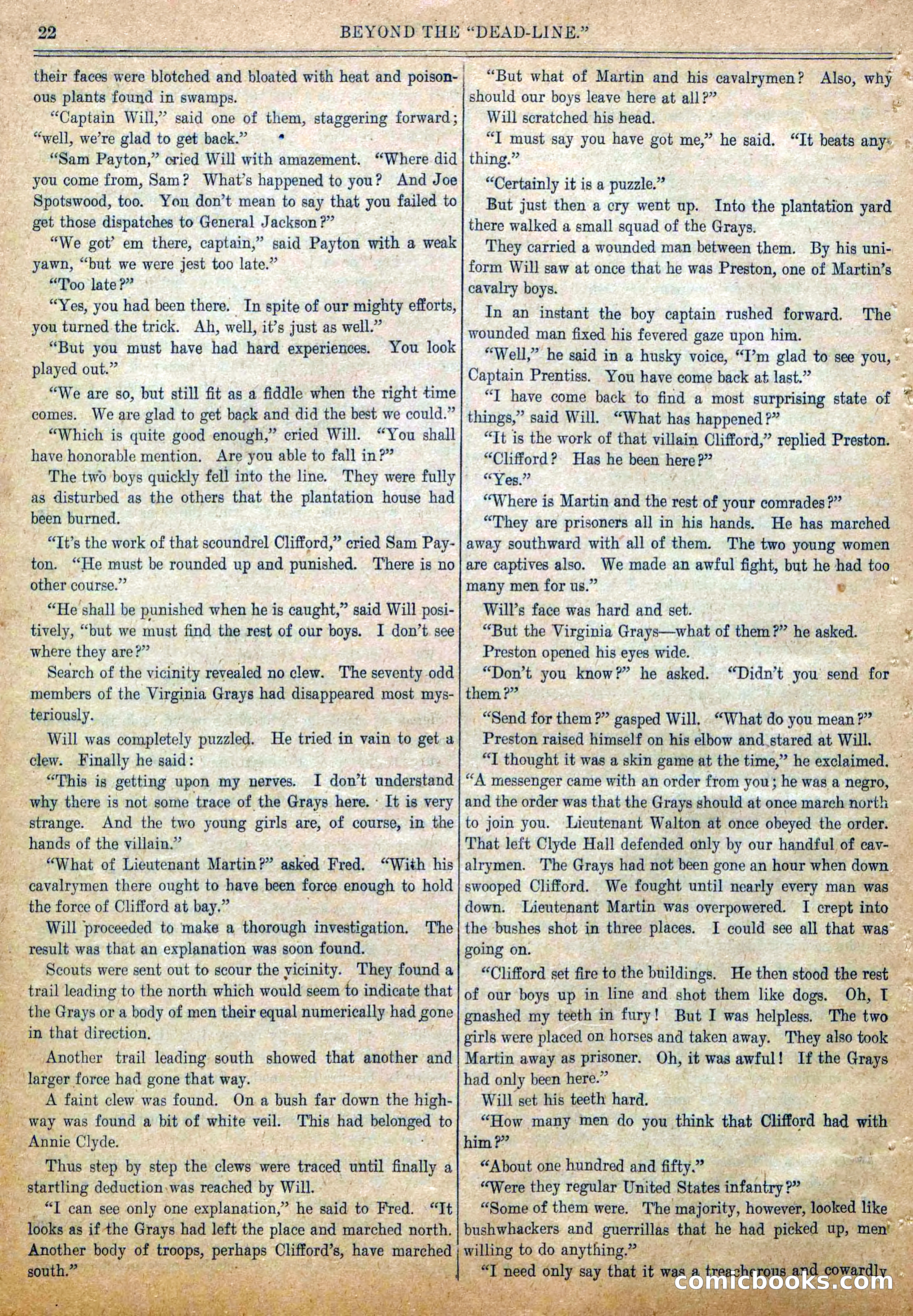 Blue and Gray Weekly, No. 20 — page 24 of 36