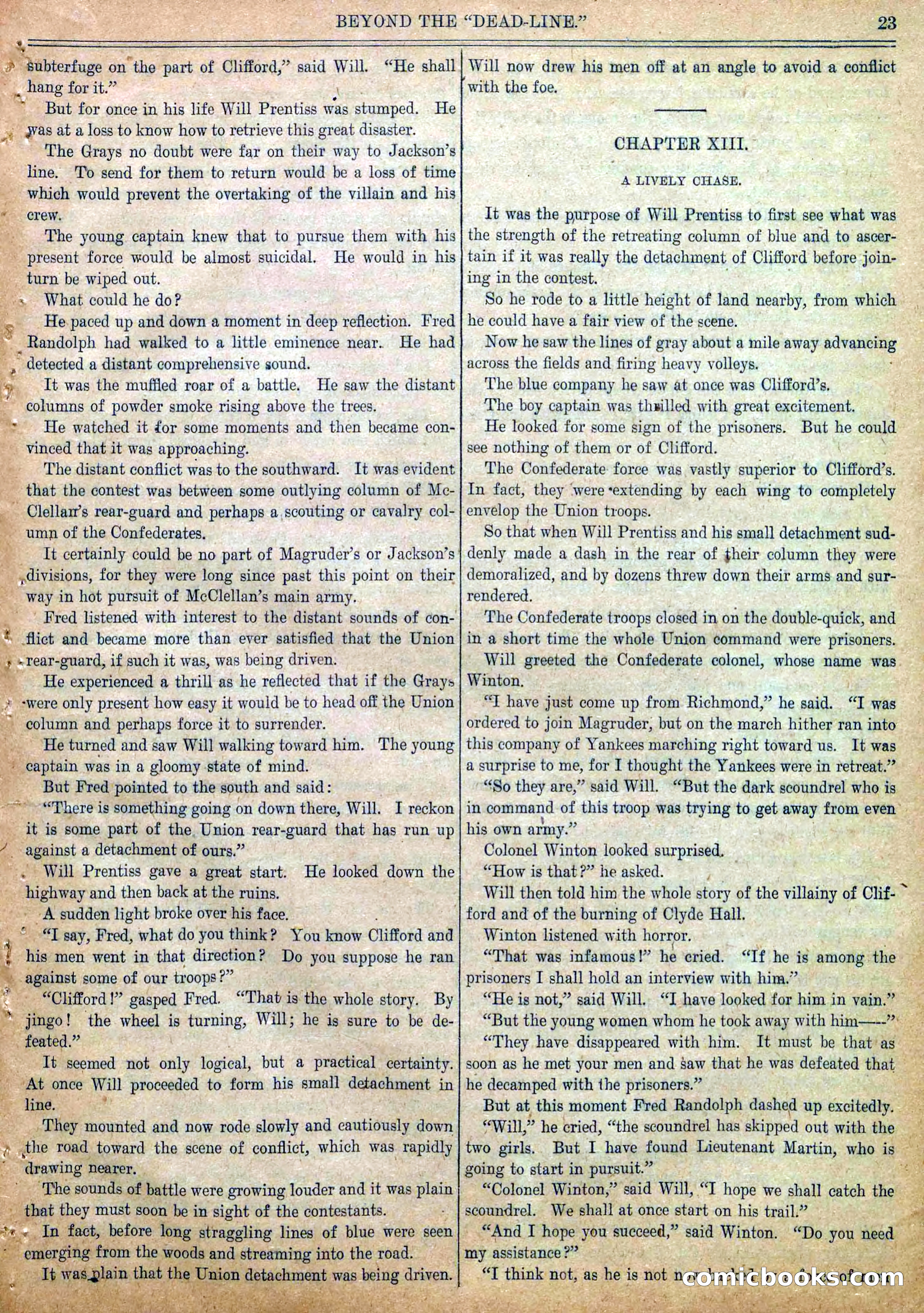 Blue and Gray Weekly, No. 20 — page 25 of 36