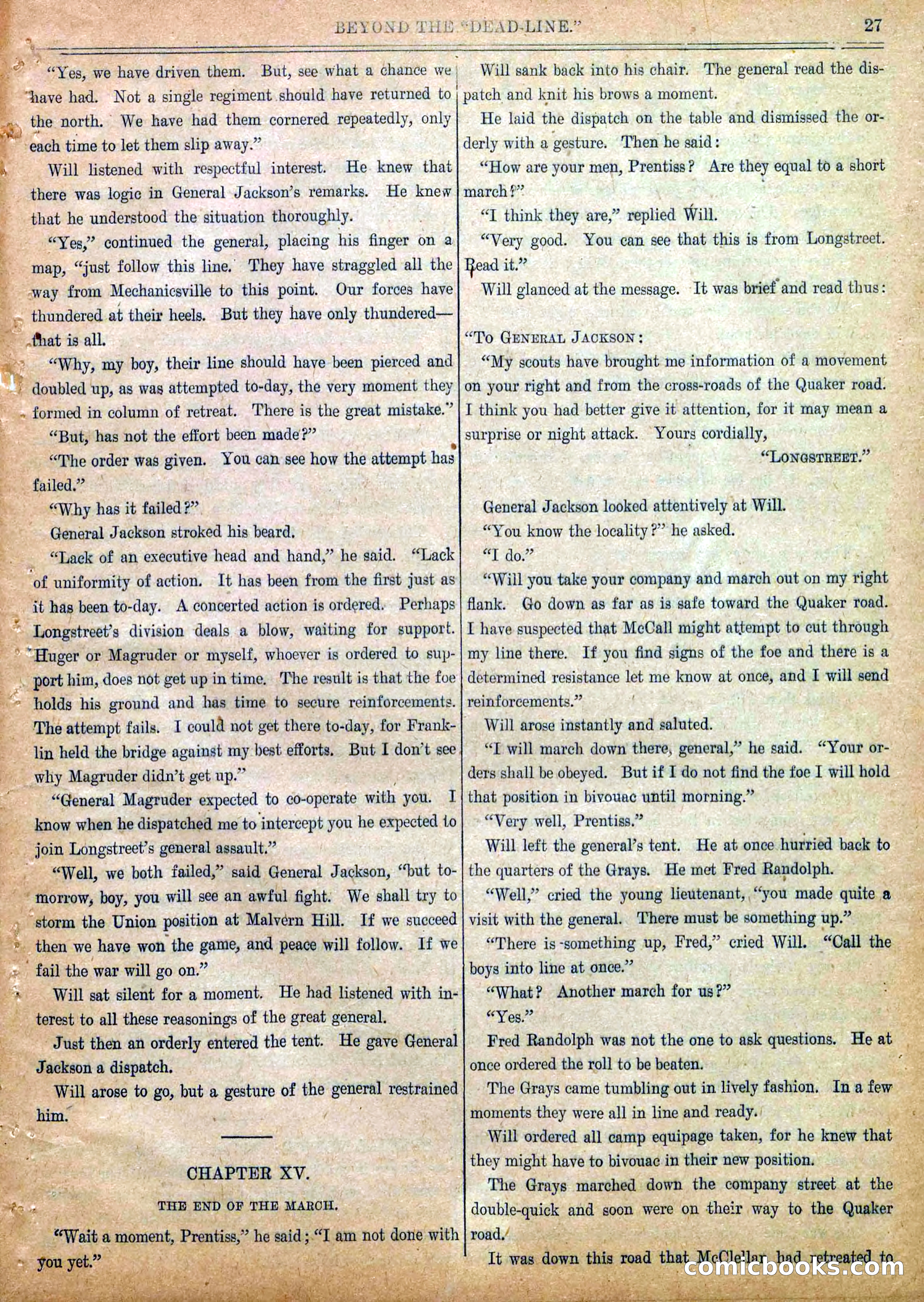 Blue and Gray Weekly, No. 20 — page 29 of 36