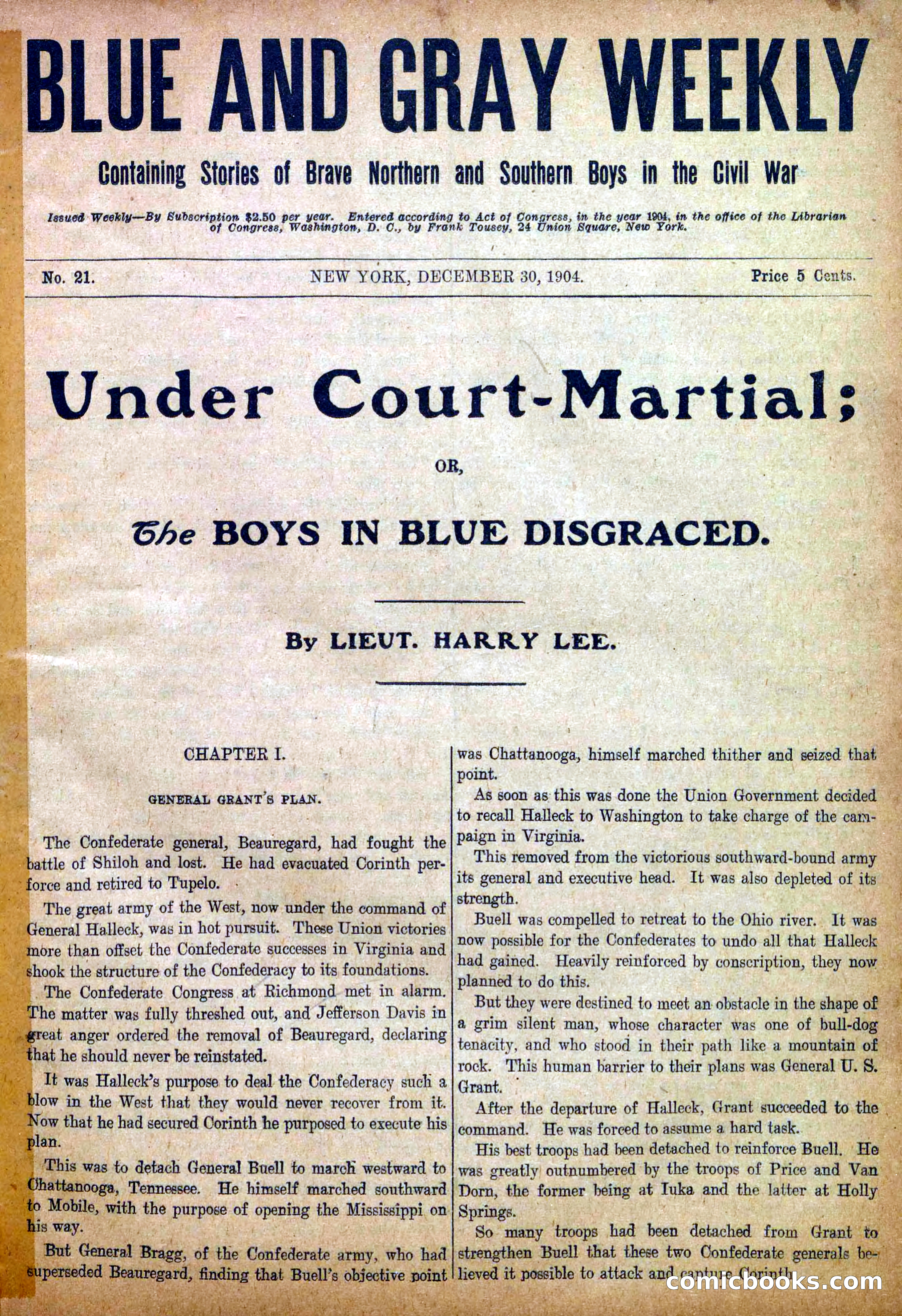 Blue and Gray Weekly, No. 21 — page 3 of 36