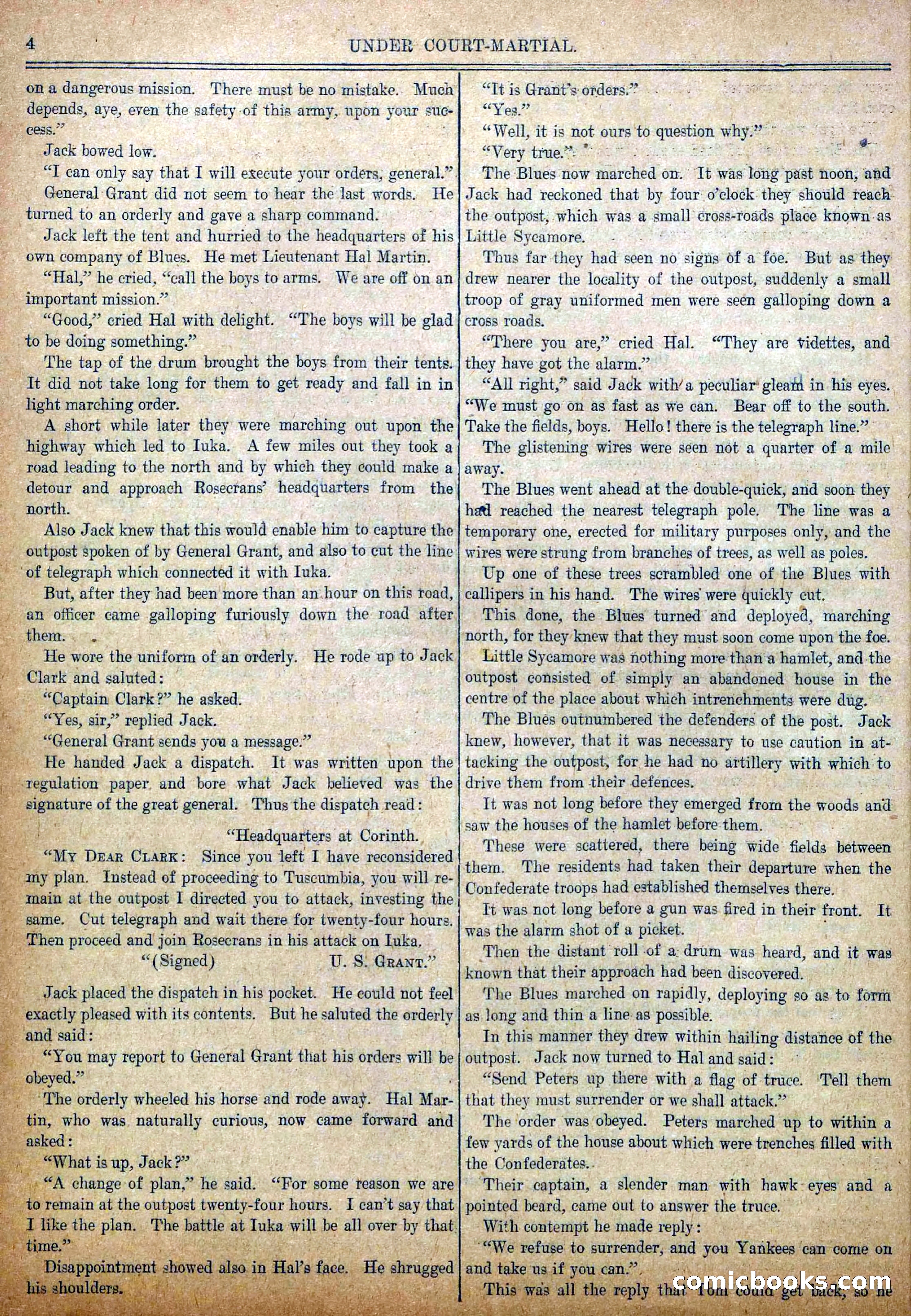 Blue and Gray Weekly, No. 21 — page 6 of 36