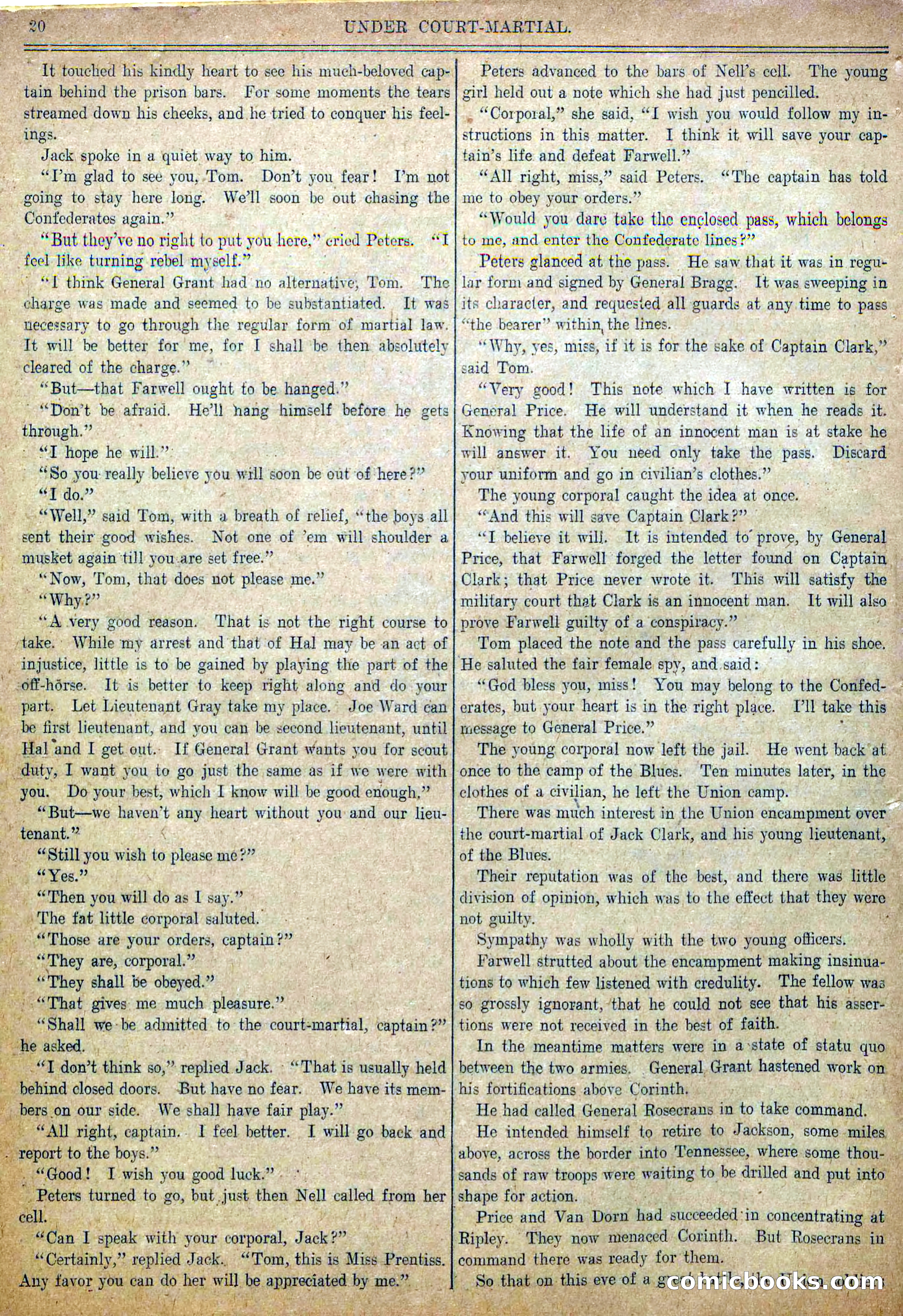 Blue and Gray Weekly, No. 21 — page 22 of 36