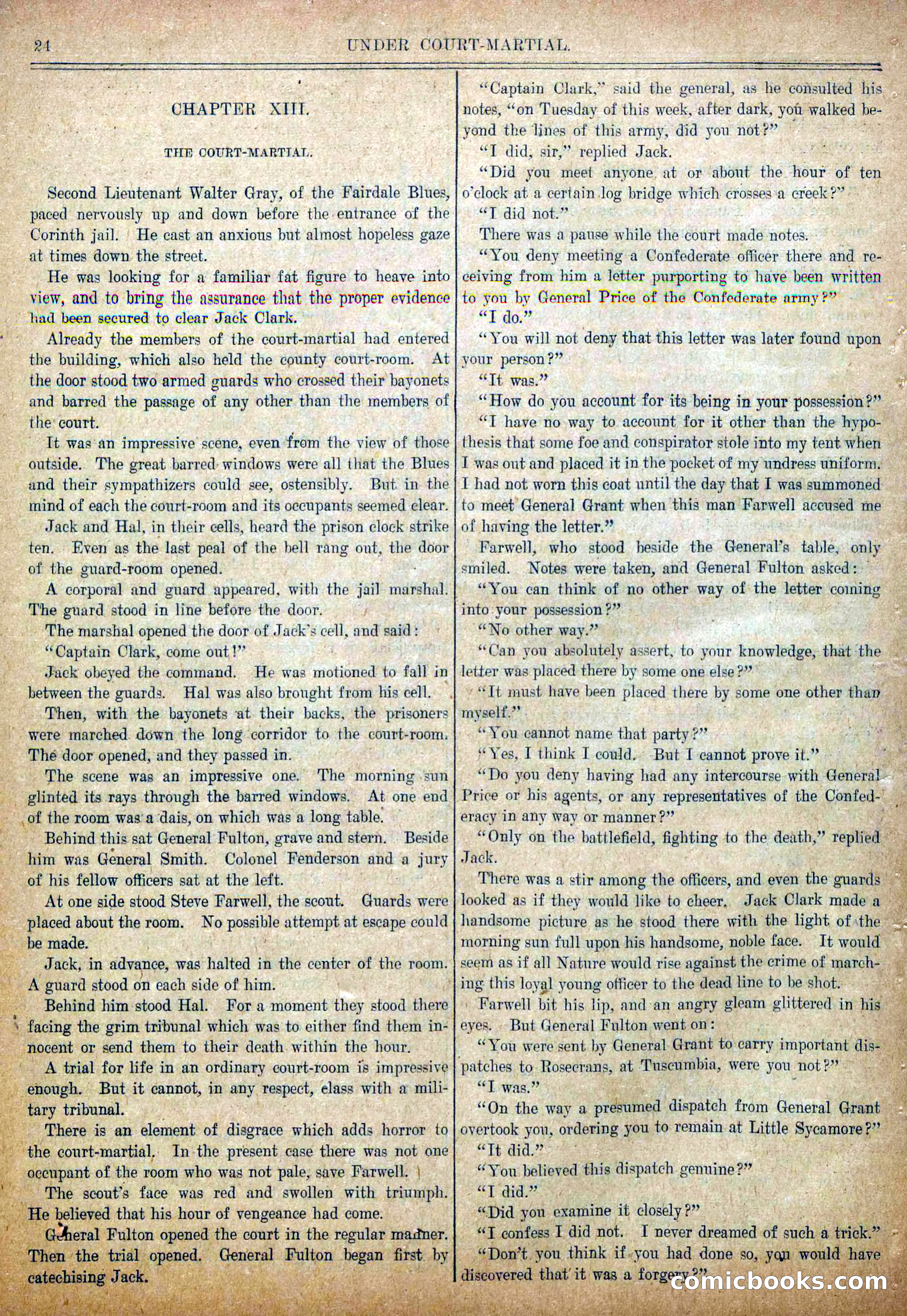 Blue and Gray Weekly, No. 21 — page 26 of 36