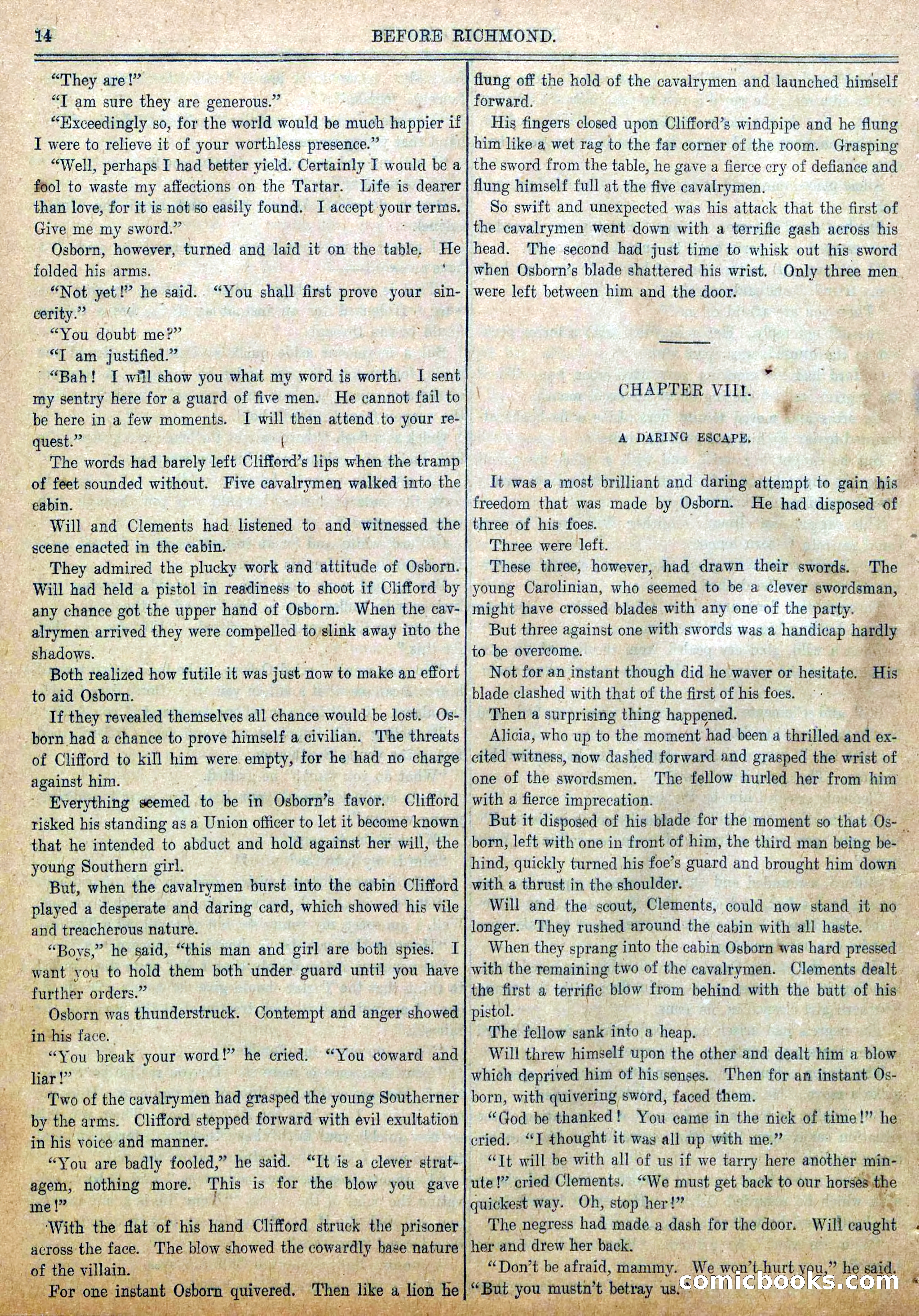 Blue and Gray Weekly, No. 22 — page 16 of 36