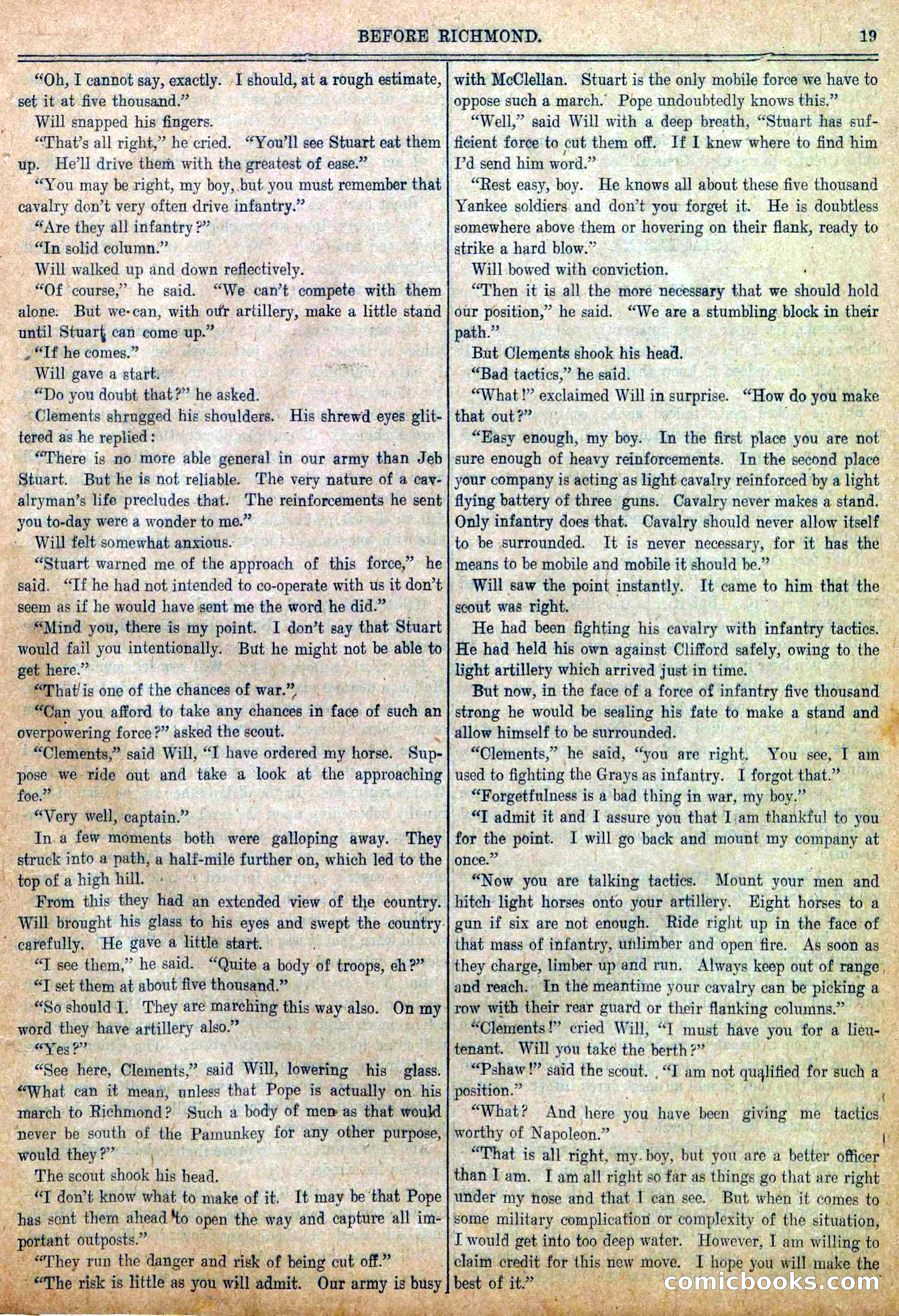Blue and Gray Weekly, No. 22 — page 21 of 36
