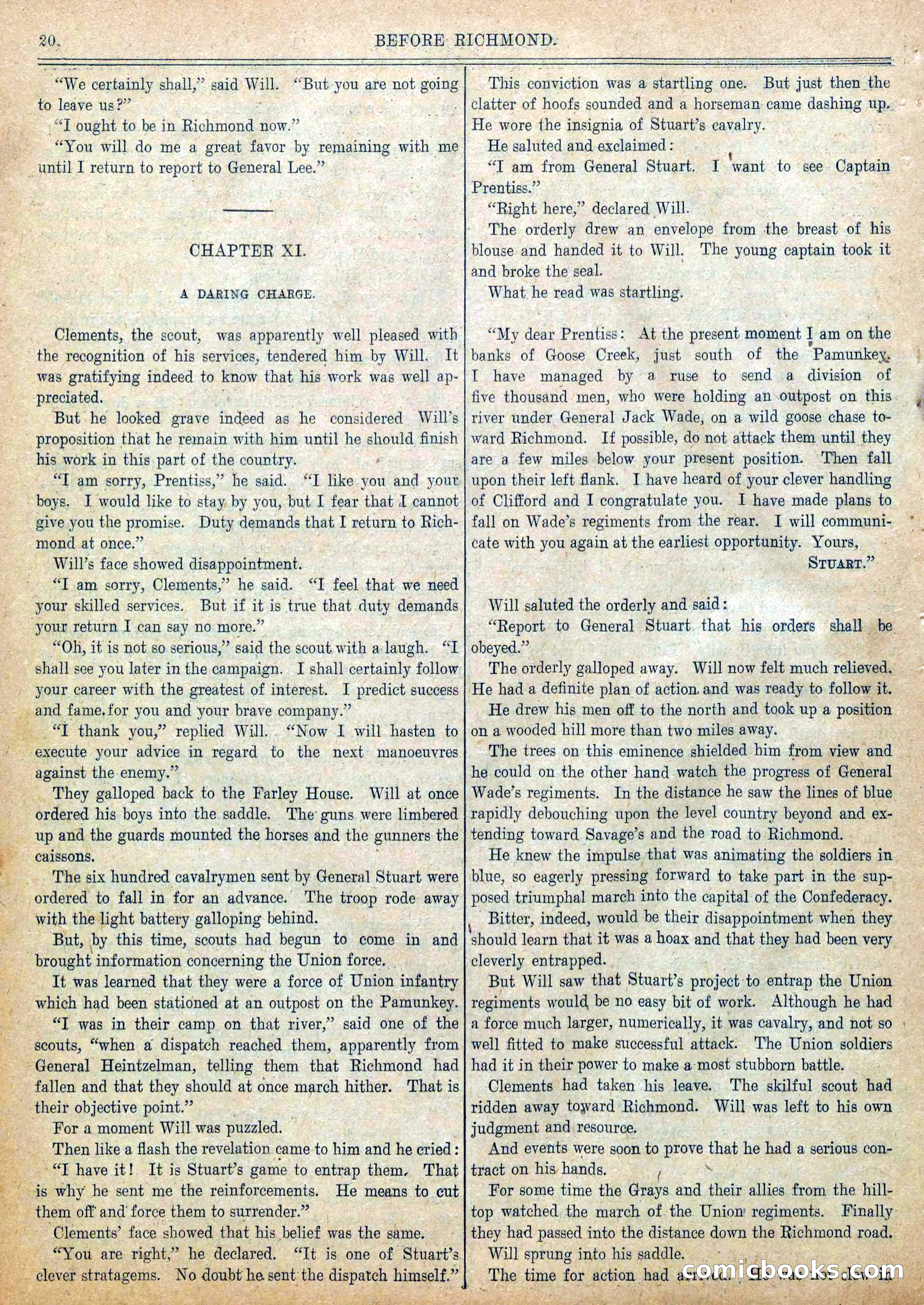 Blue and Gray Weekly, No. 22 — page 22 of 36