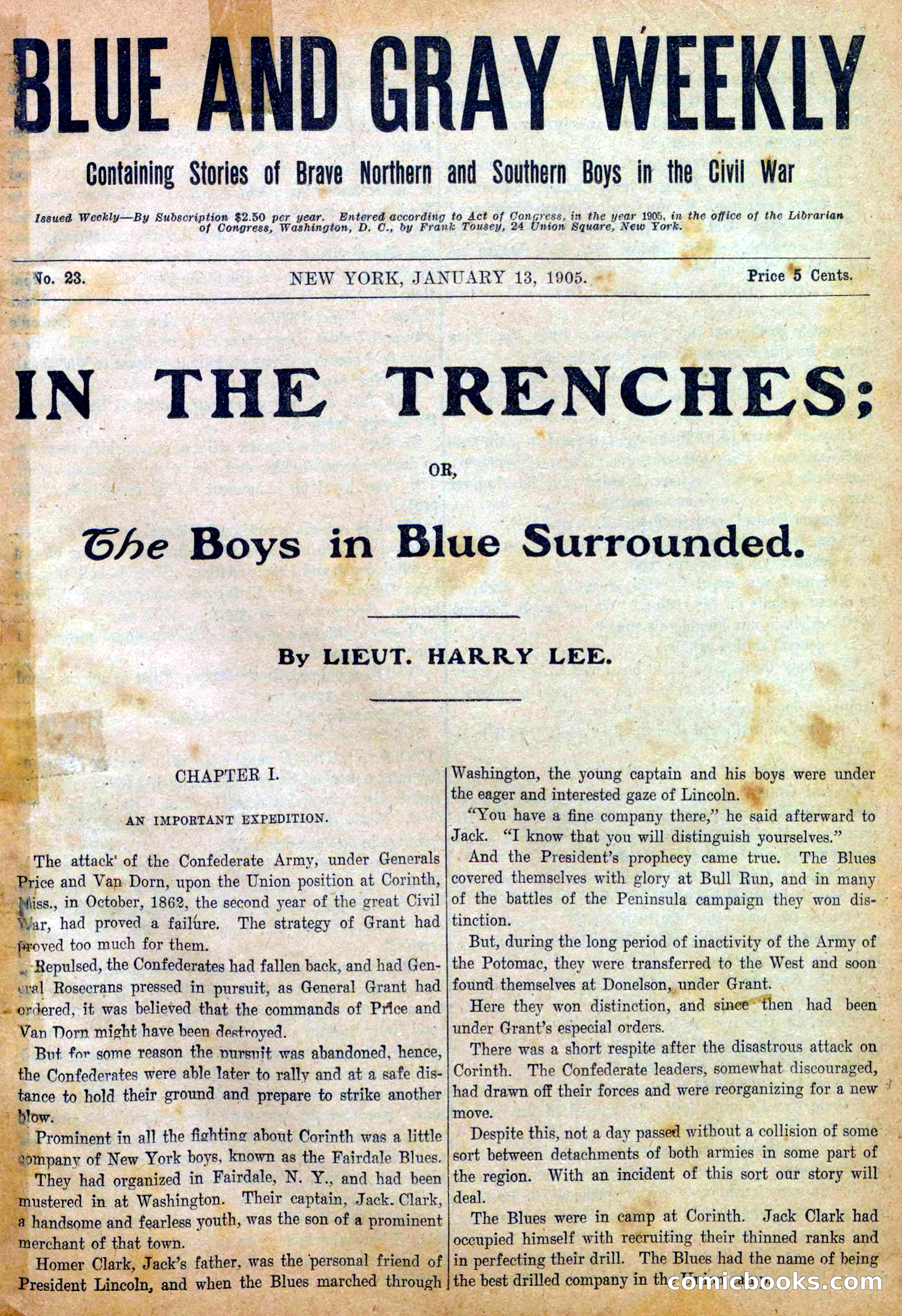 Blue and Gray Weekly, No. 23 — page 3 of 36