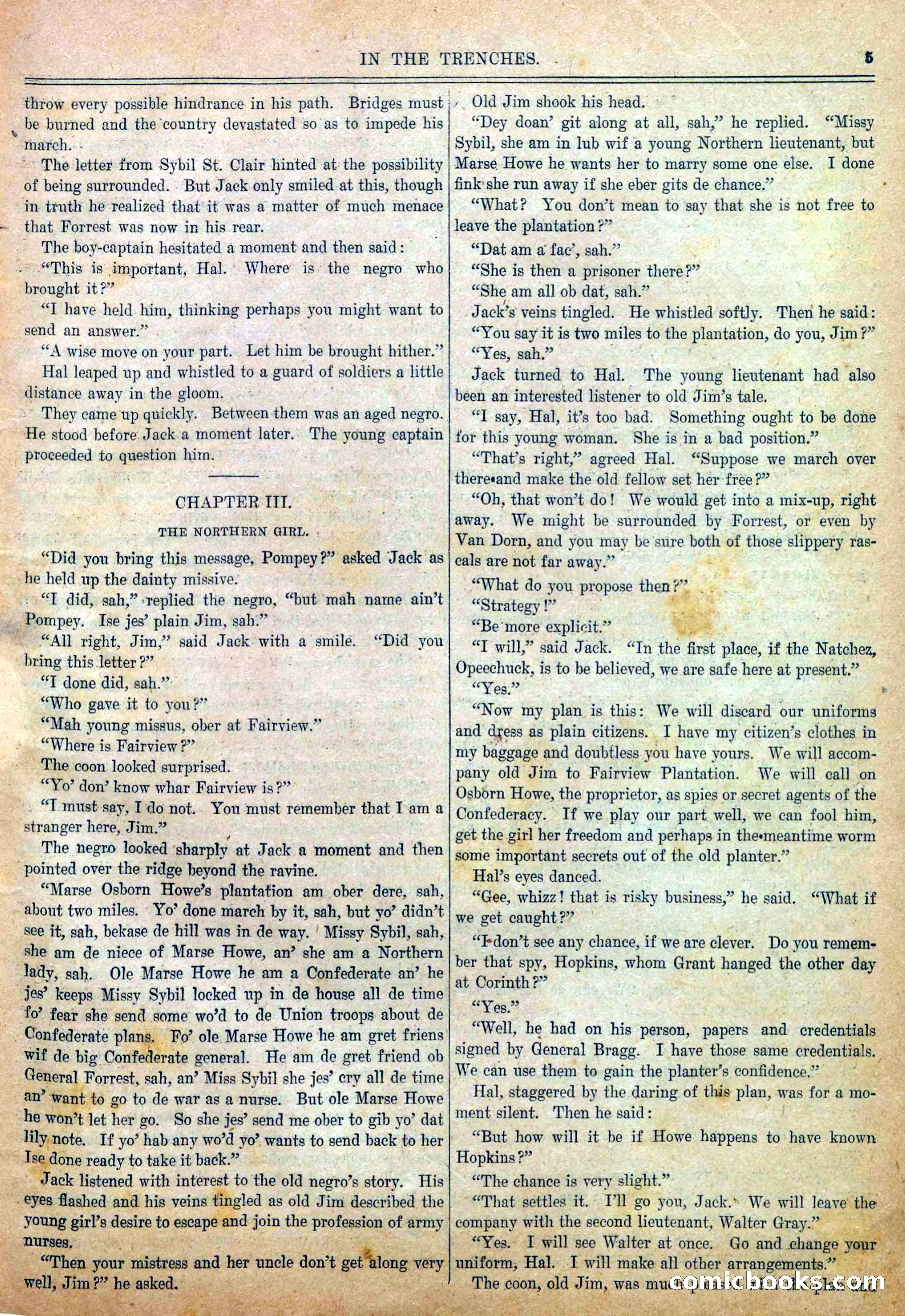 Blue and Gray Weekly, No. 23 — page 7 of 36