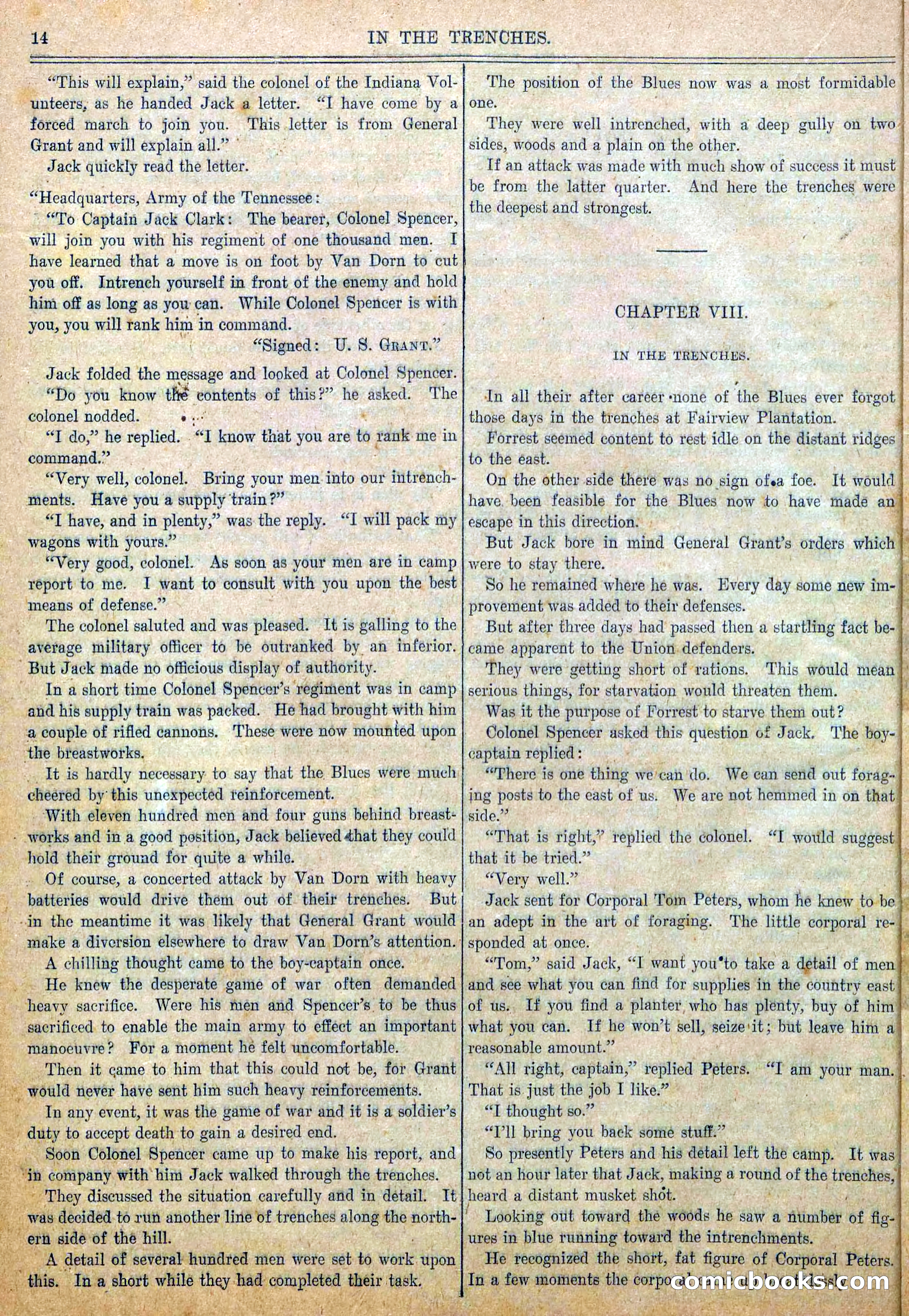 Blue and Gray Weekly, No. 23 — page 16 of 36