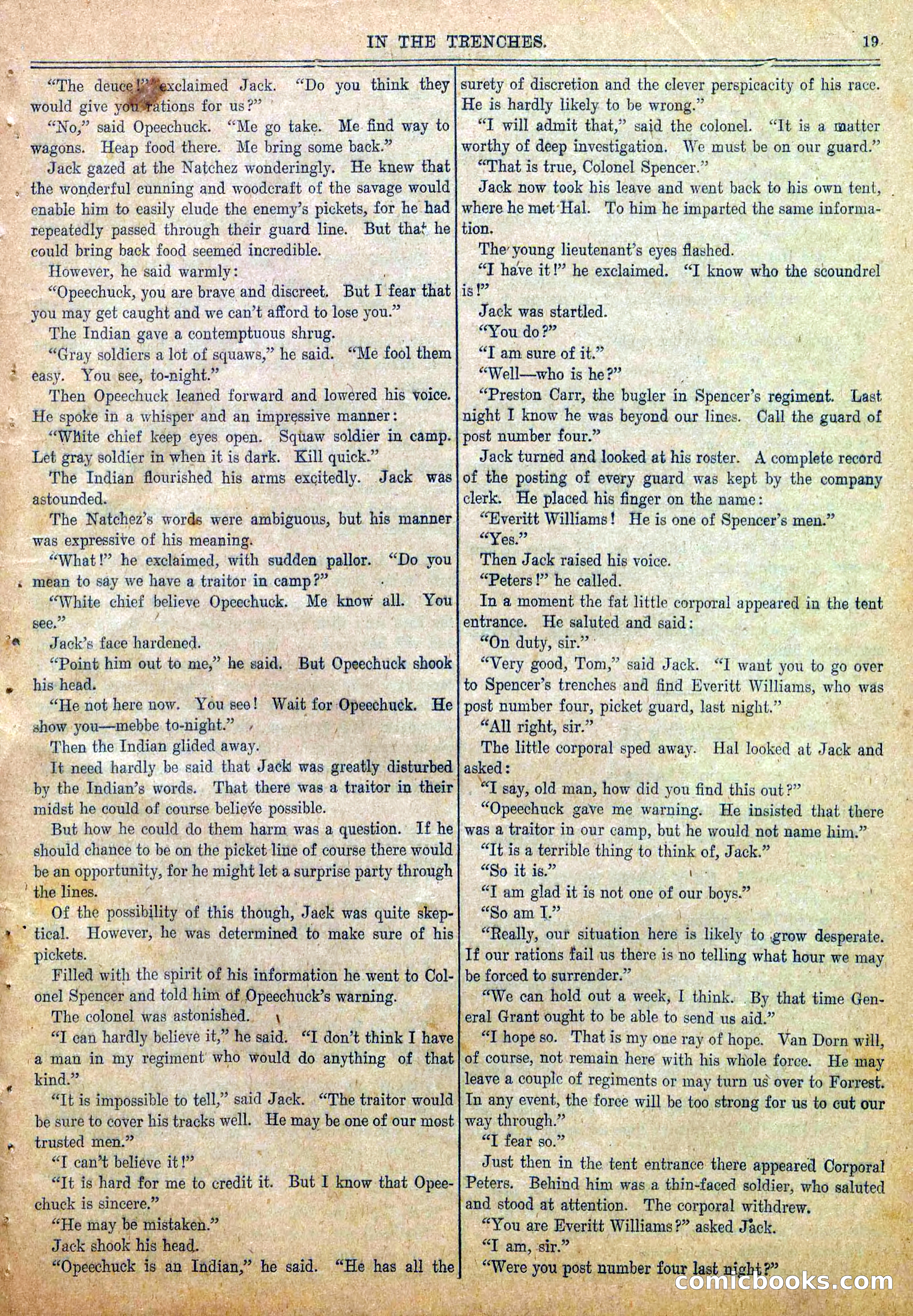 Blue and Gray Weekly, No. 23 — page 21 of 36