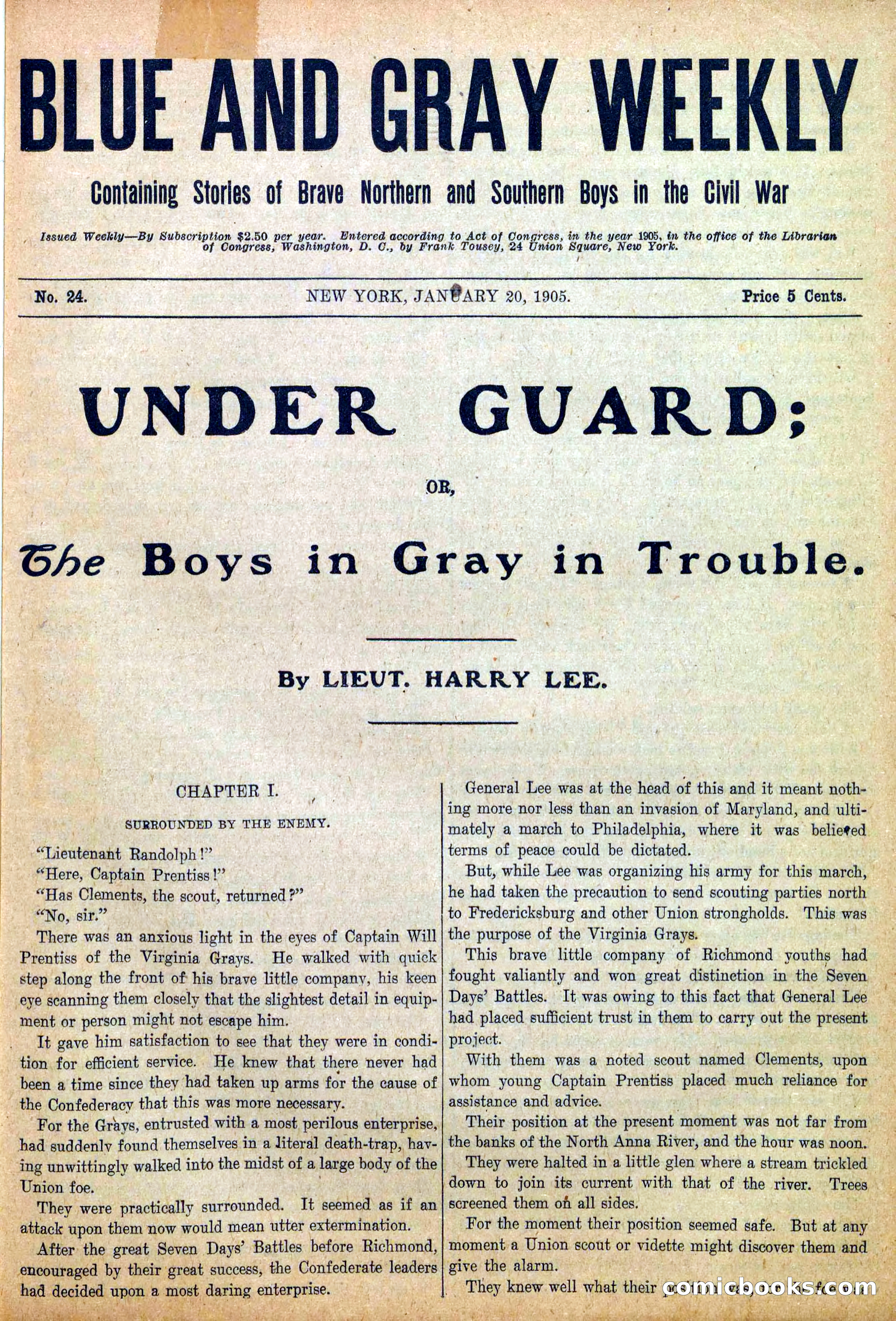 Blue and Gray Weekly, No. 24 — page 3 of 36