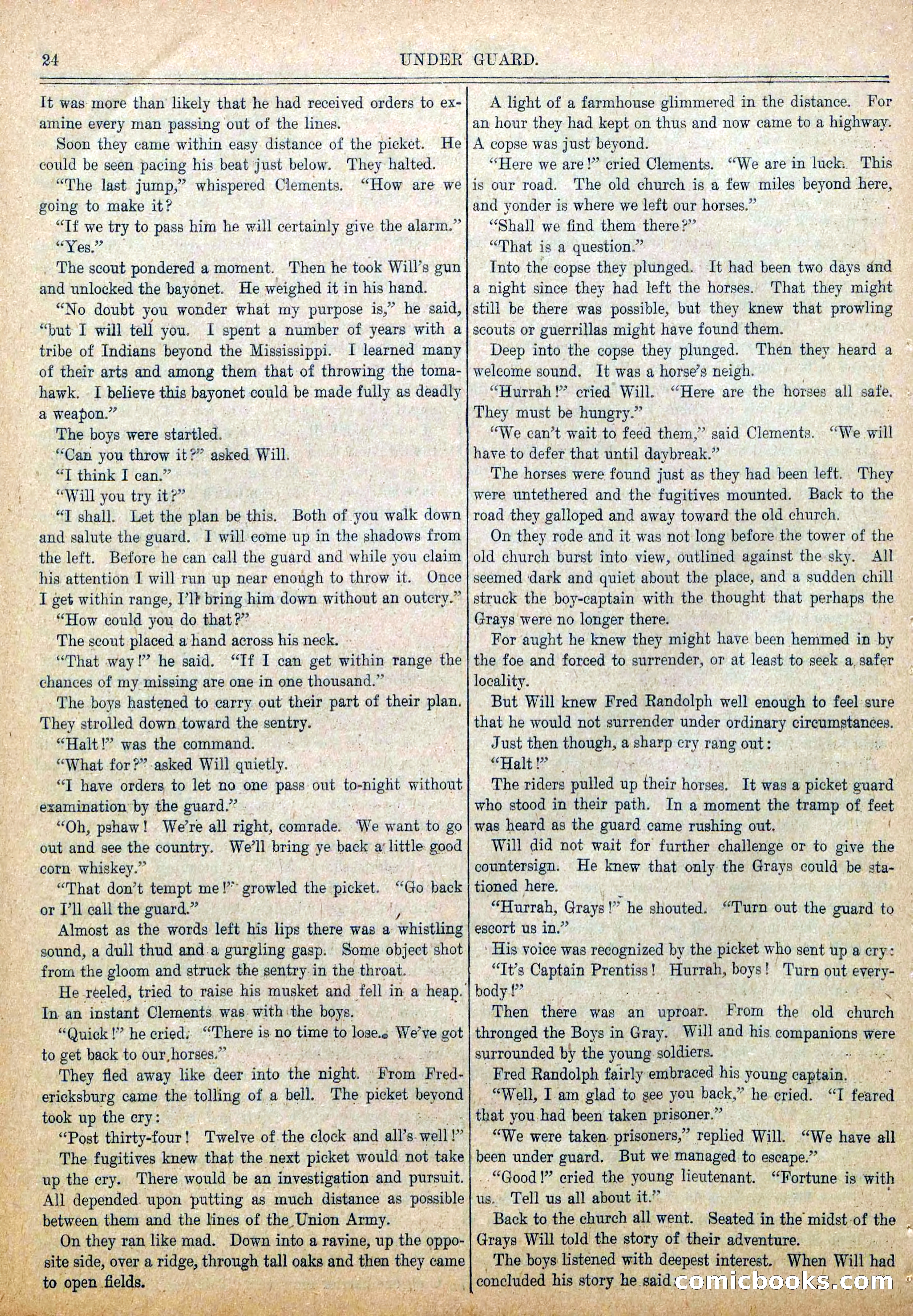 Blue and Gray Weekly, No. 24 — page 26 of 36