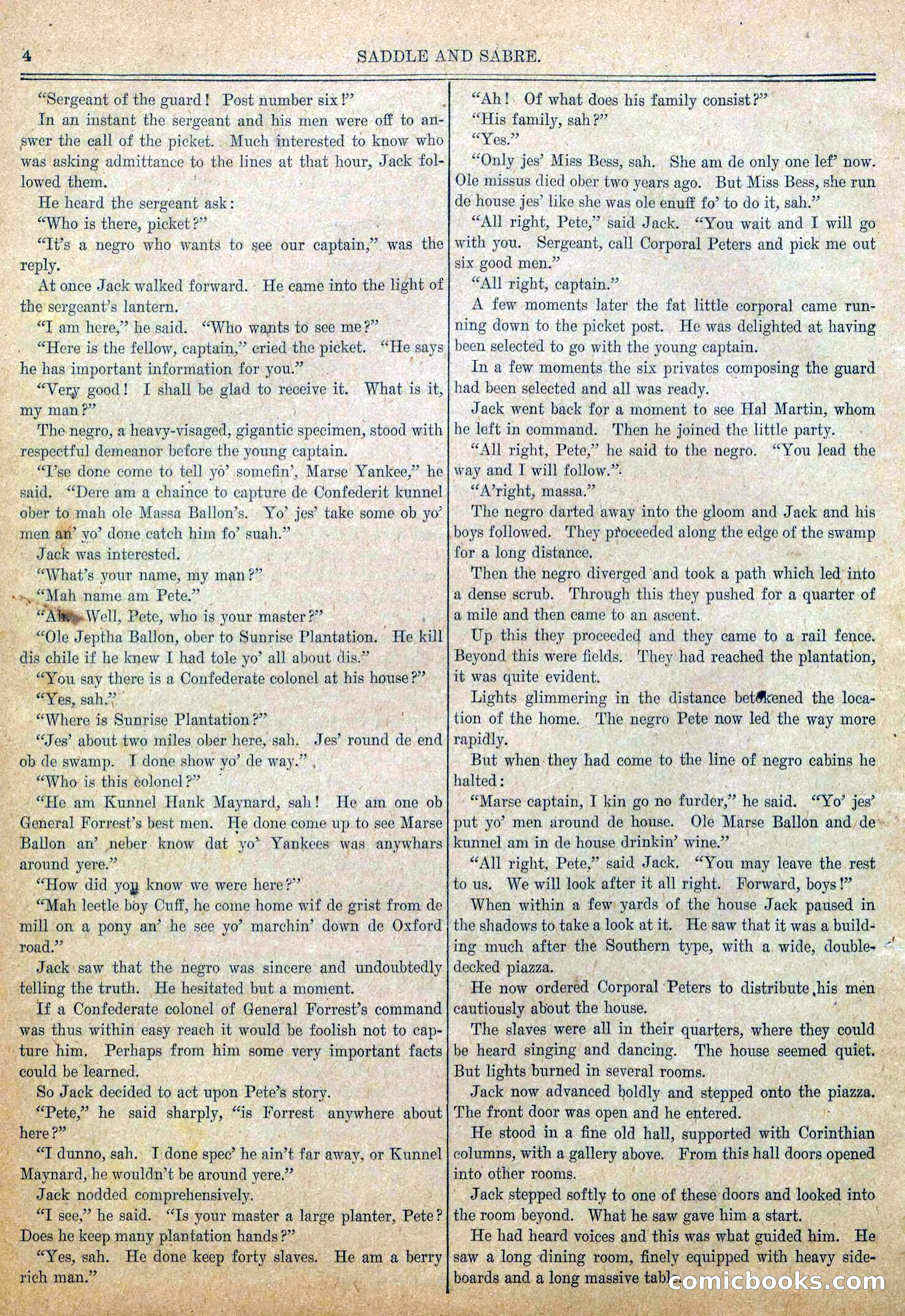 Blue and Gray Weekly, No. 25 — page 6 of 36