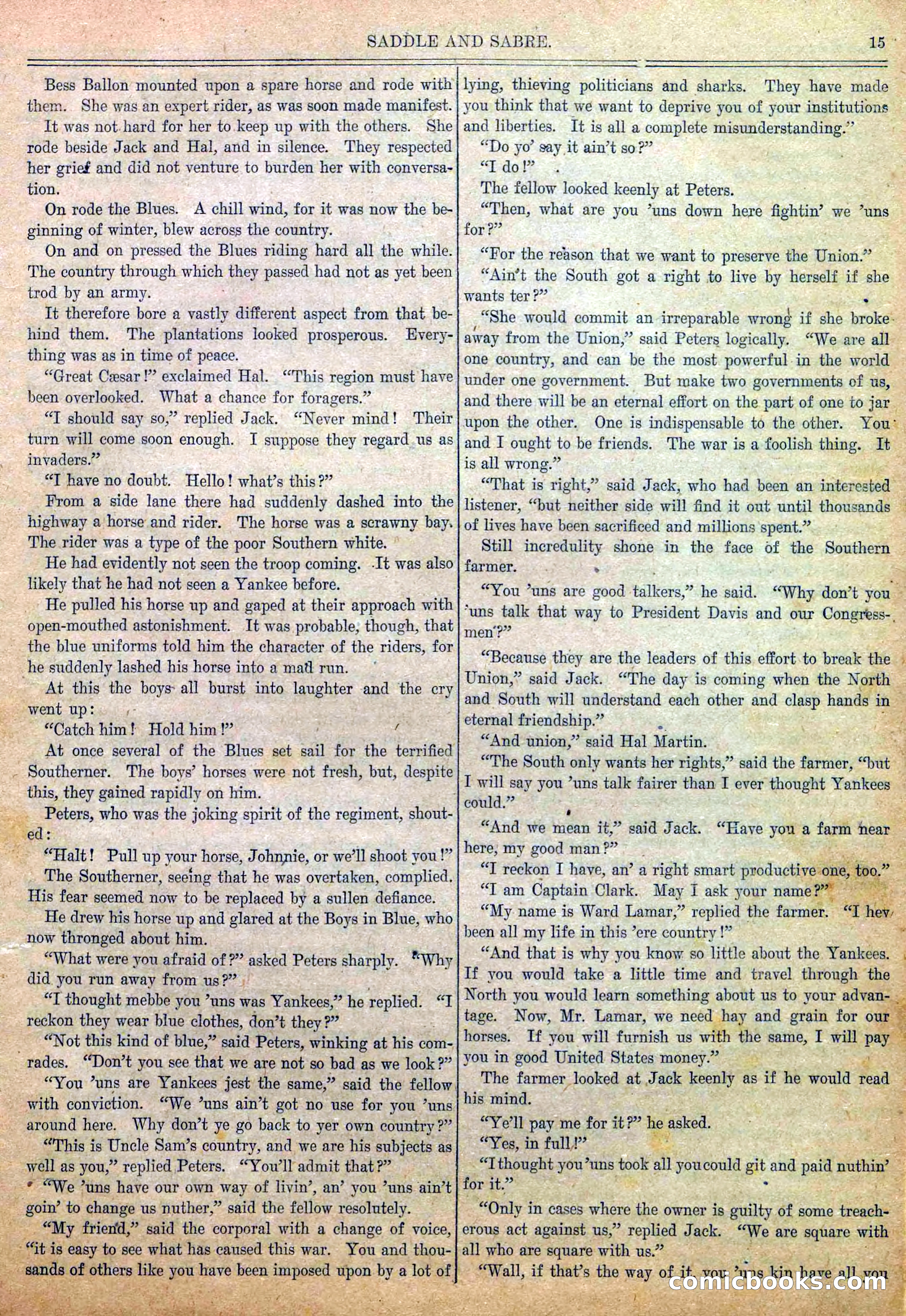 Blue and Gray Weekly, No. 25 — page 17 of 36