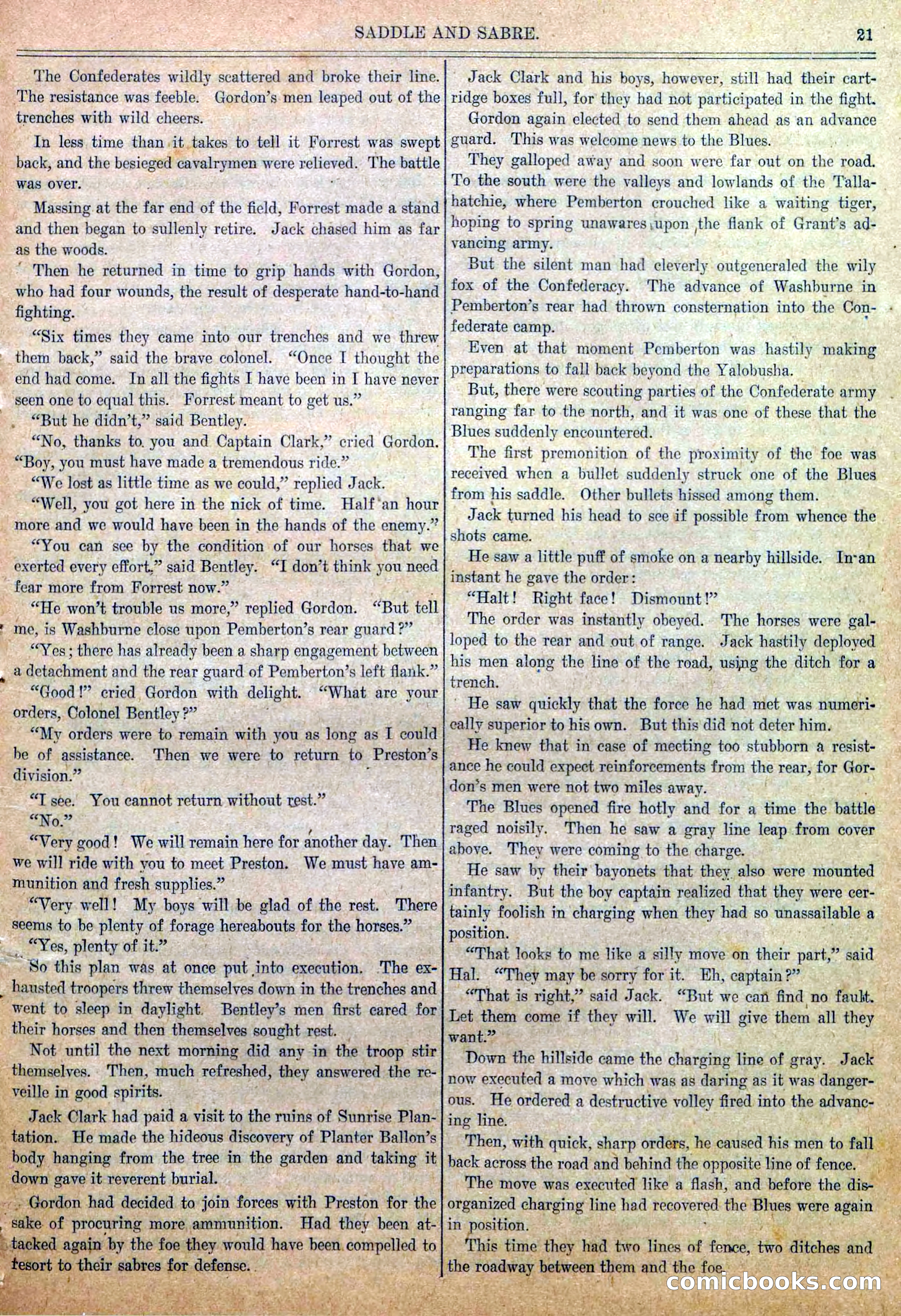 Blue and Gray Weekly, No. 25 — page 23 of 36