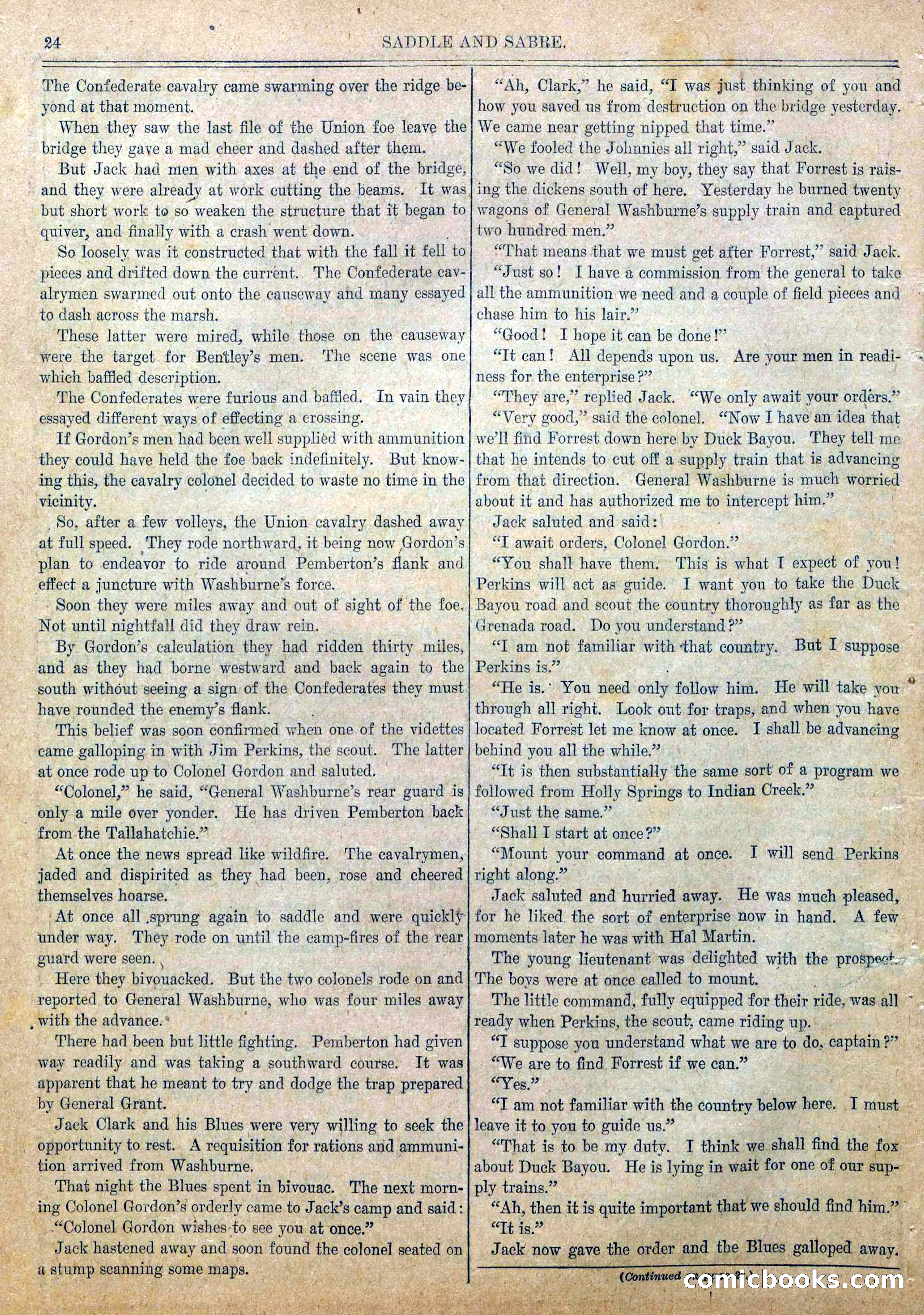 Blue and Gray Weekly, No. 25 — page 26 of 36