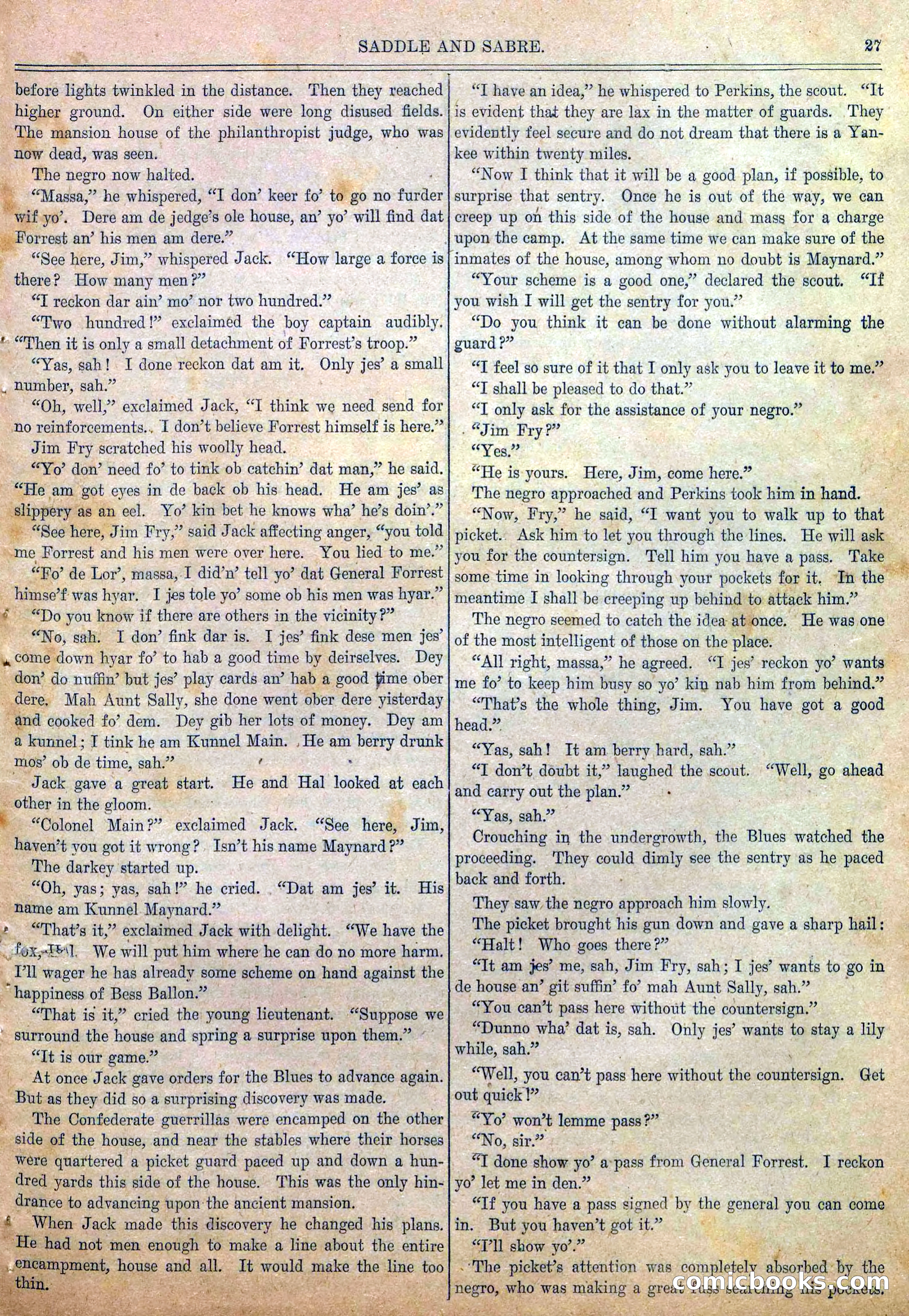 Blue and Gray Weekly, No. 25 — page 29 of 36