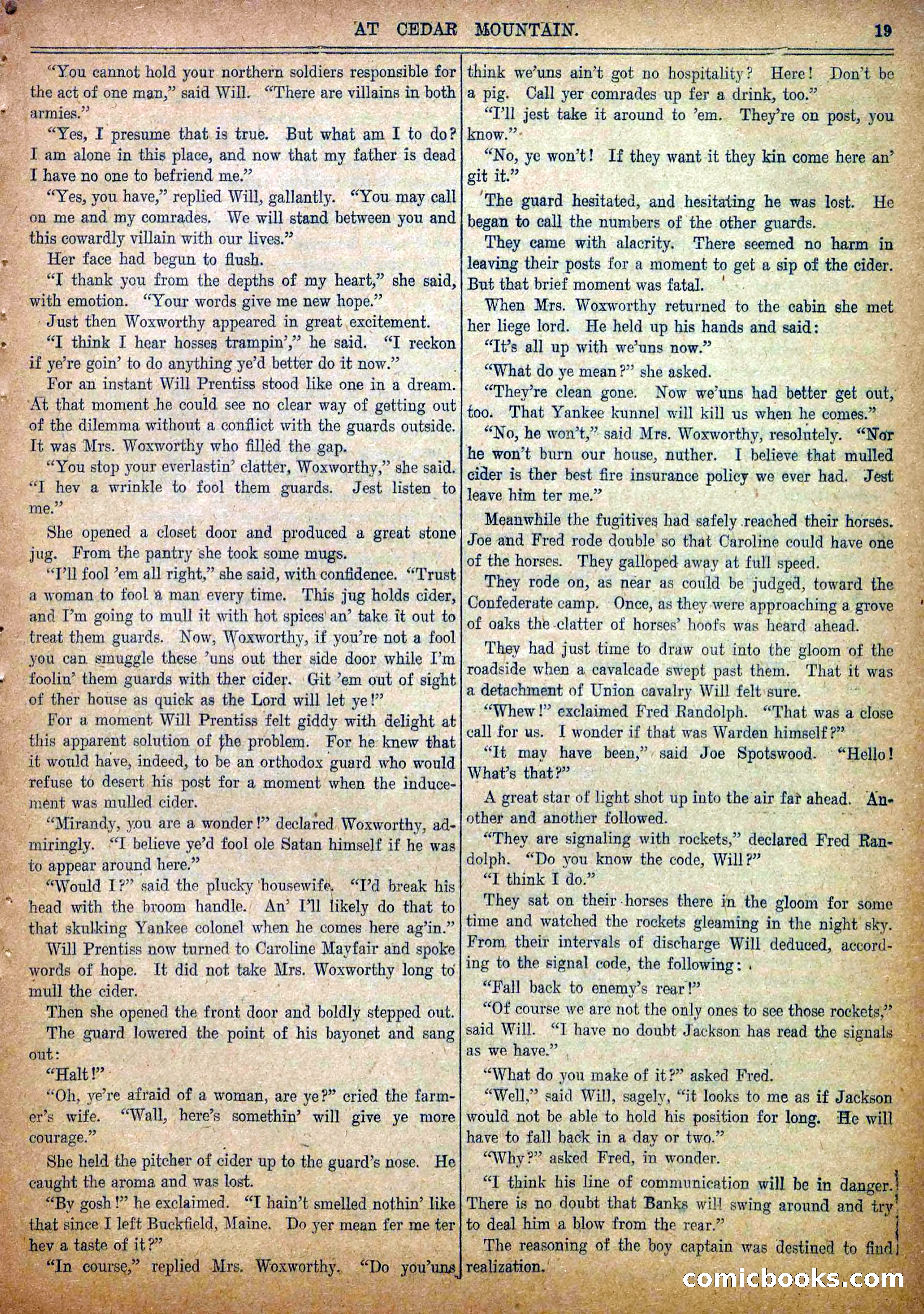 Blue and Gray Weekly, No. 26 — page 21 of 36