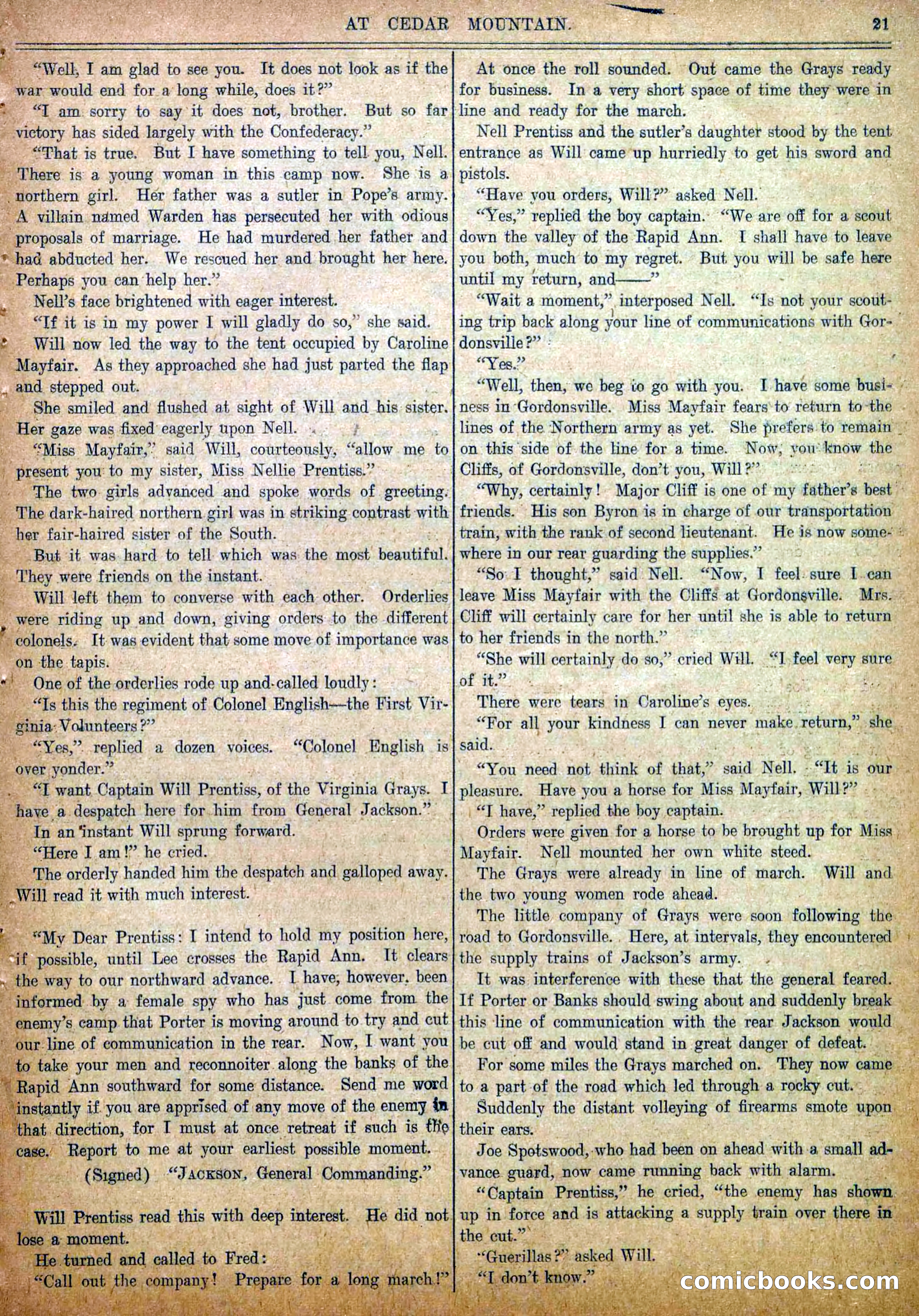 Blue and Gray Weekly, No. 26 — page 23 of 36