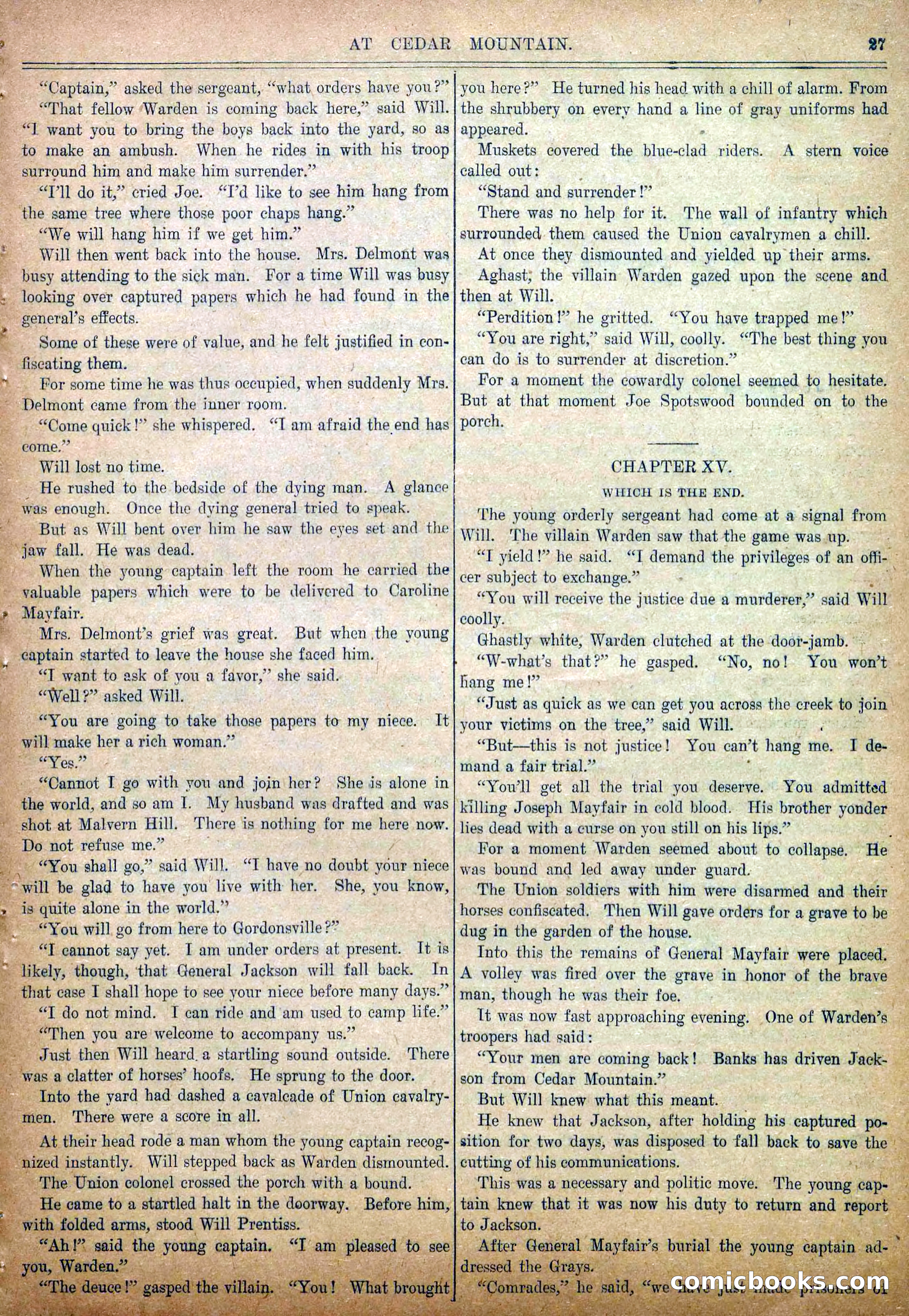 Blue and Gray Weekly, No. 26 — page 29 of 36
