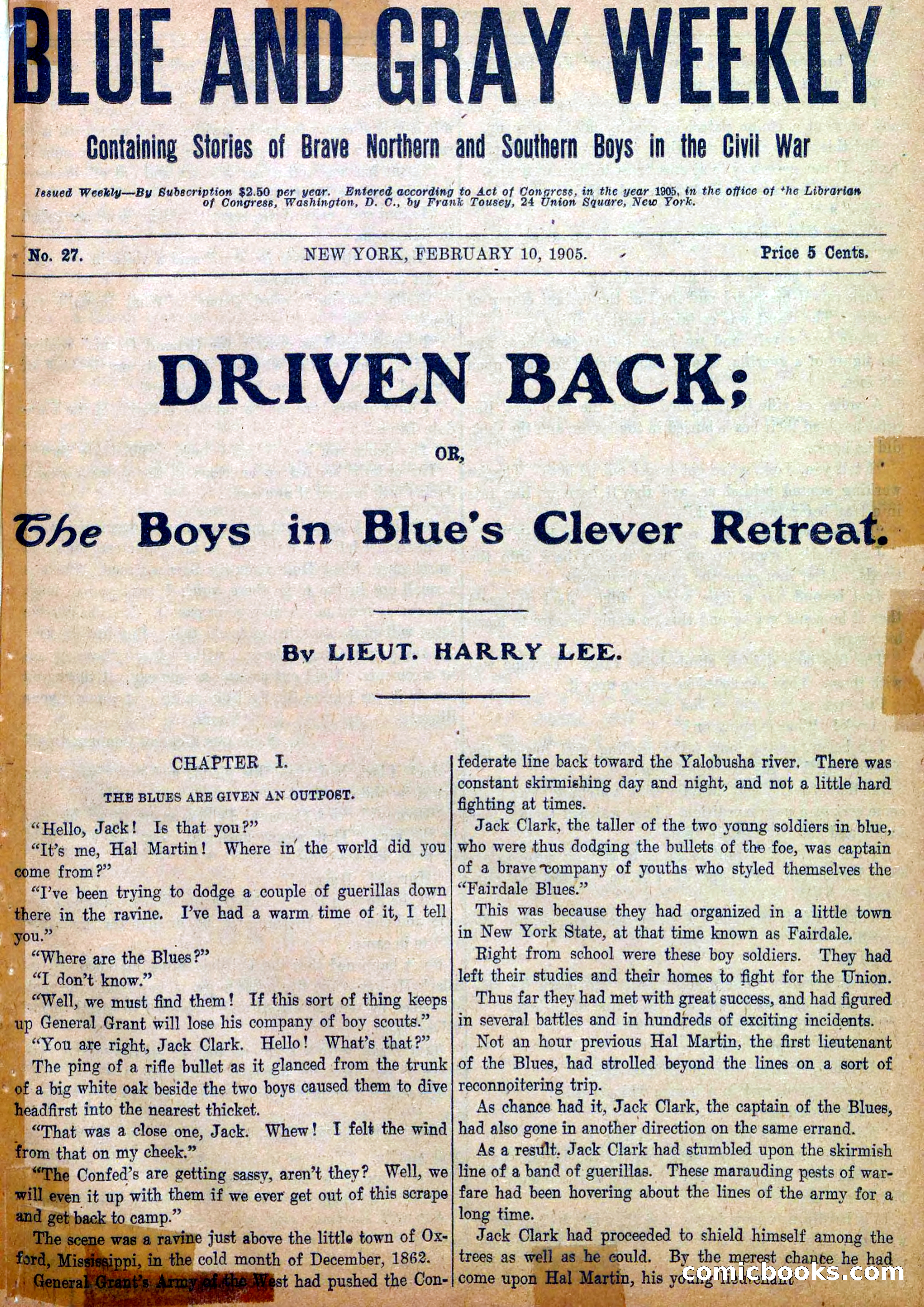 Blue and Gray Weekly, No. 27 — page 3 of 36