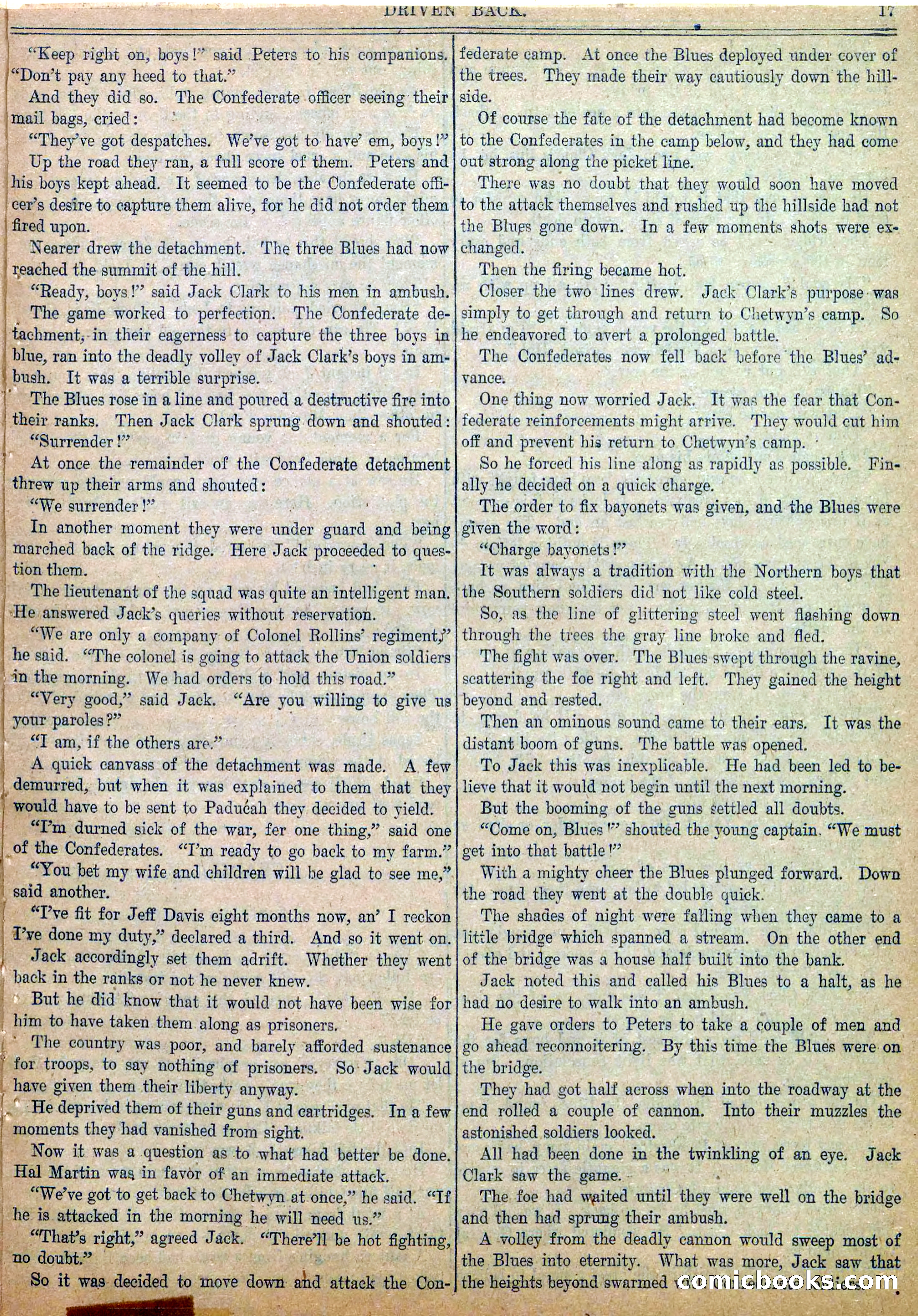 Blue and Gray Weekly, No. 27 — page 19 of 36