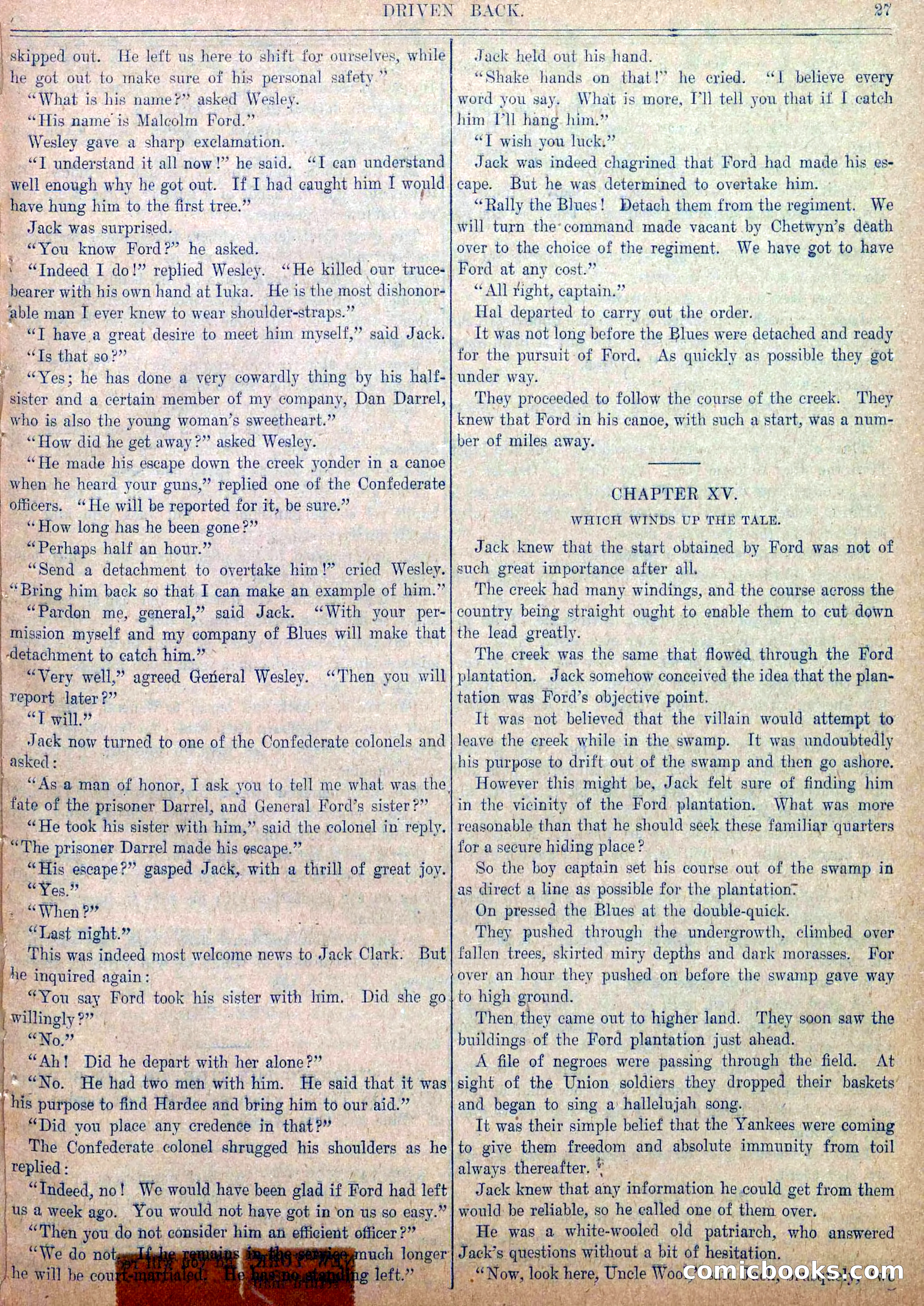 Blue and Gray Weekly, No. 27 — page 29 of 36