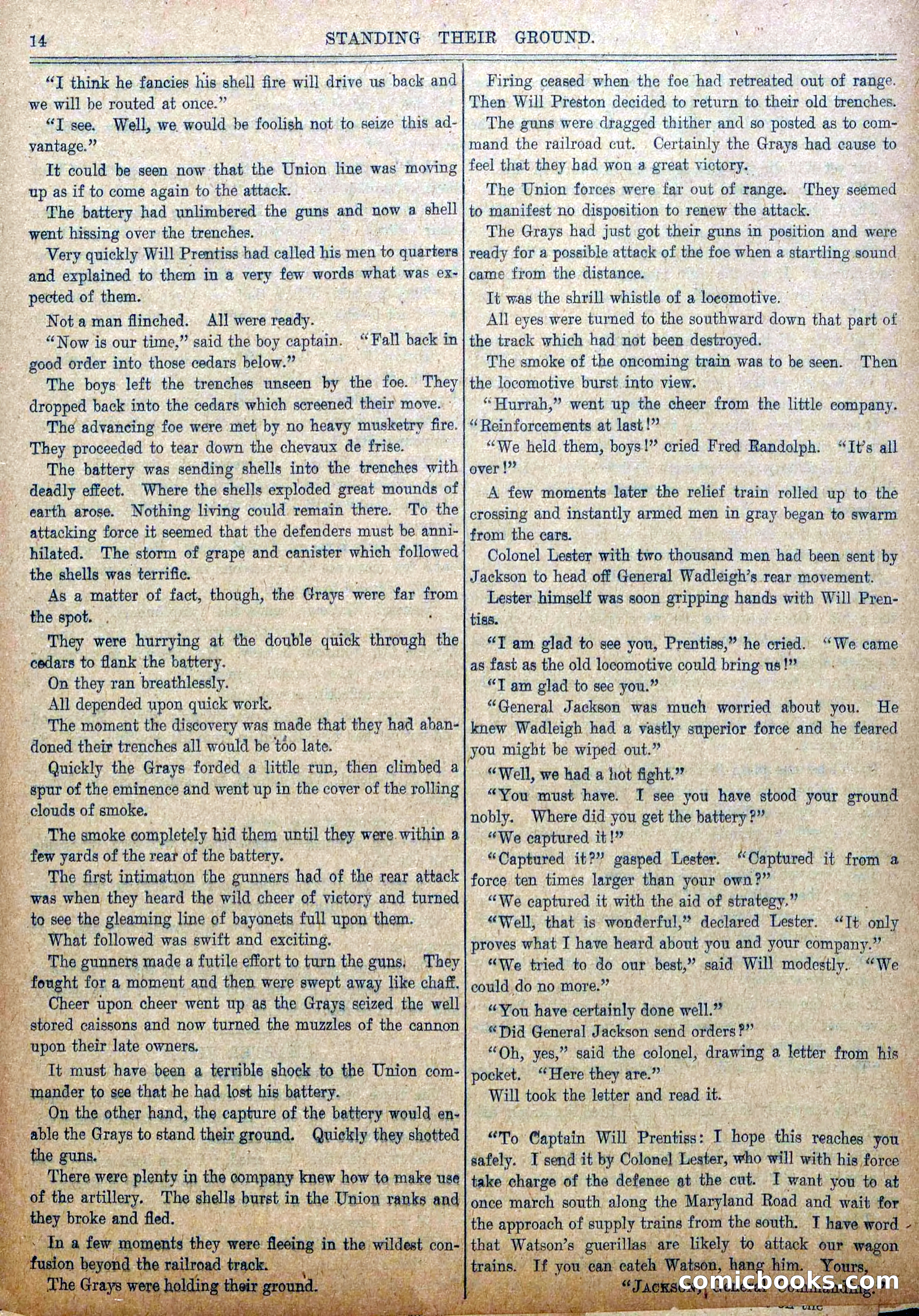 Blue and Gray Weekly, No. 30 — page 16 of 36