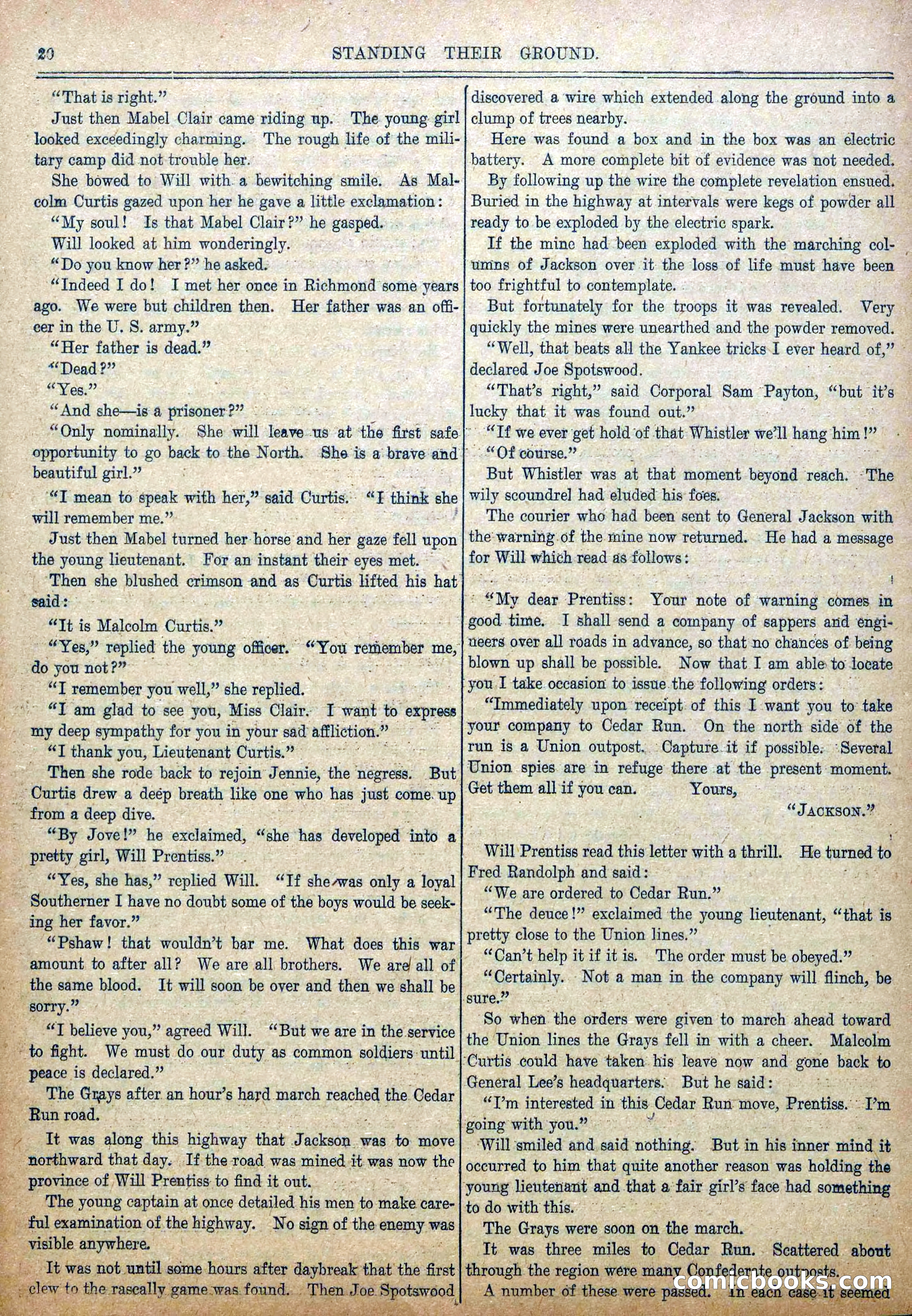 Blue and Gray Weekly, No. 30 — page 22 of 36
