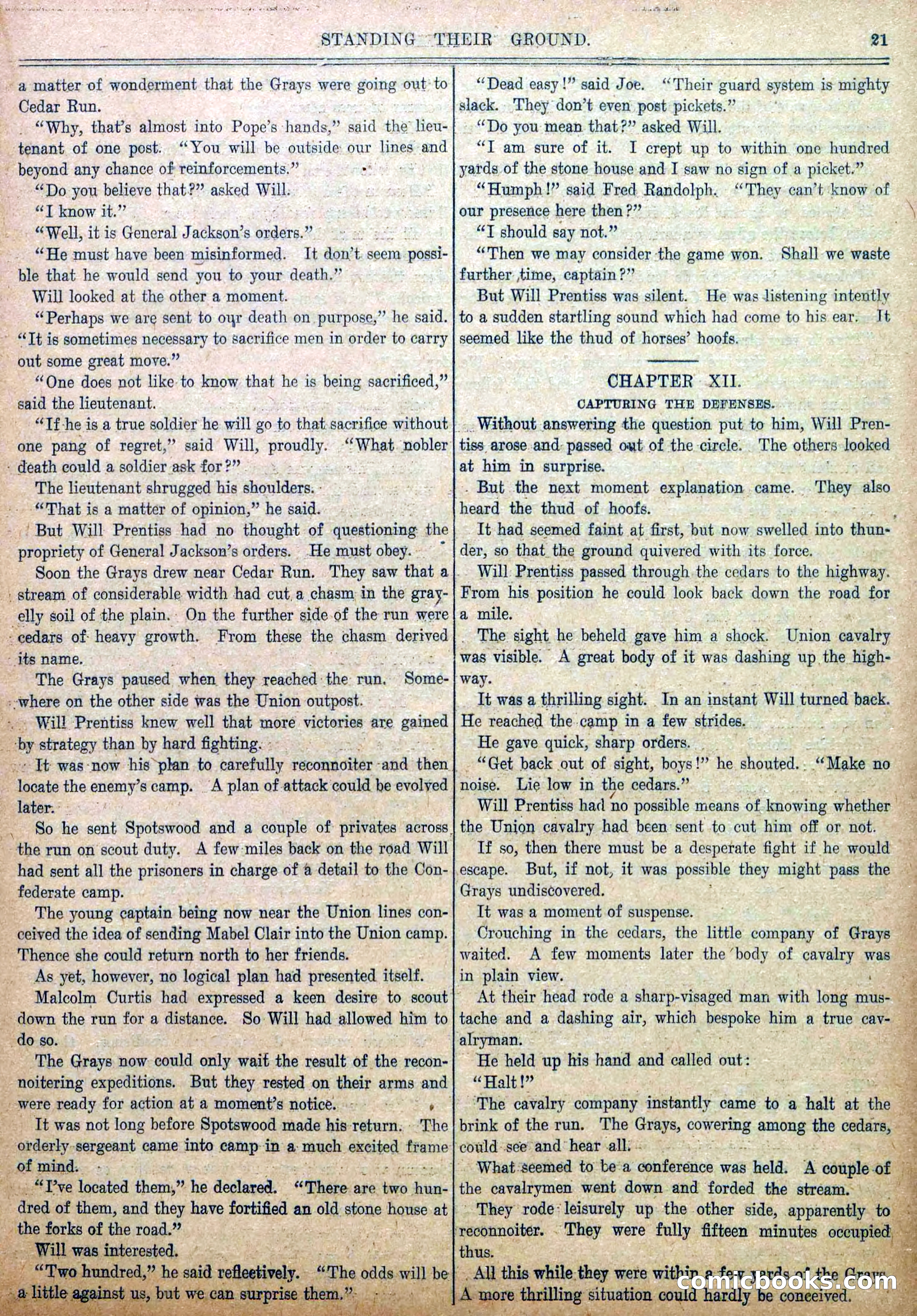 Blue and Gray Weekly, No. 30 — page 23 of 36