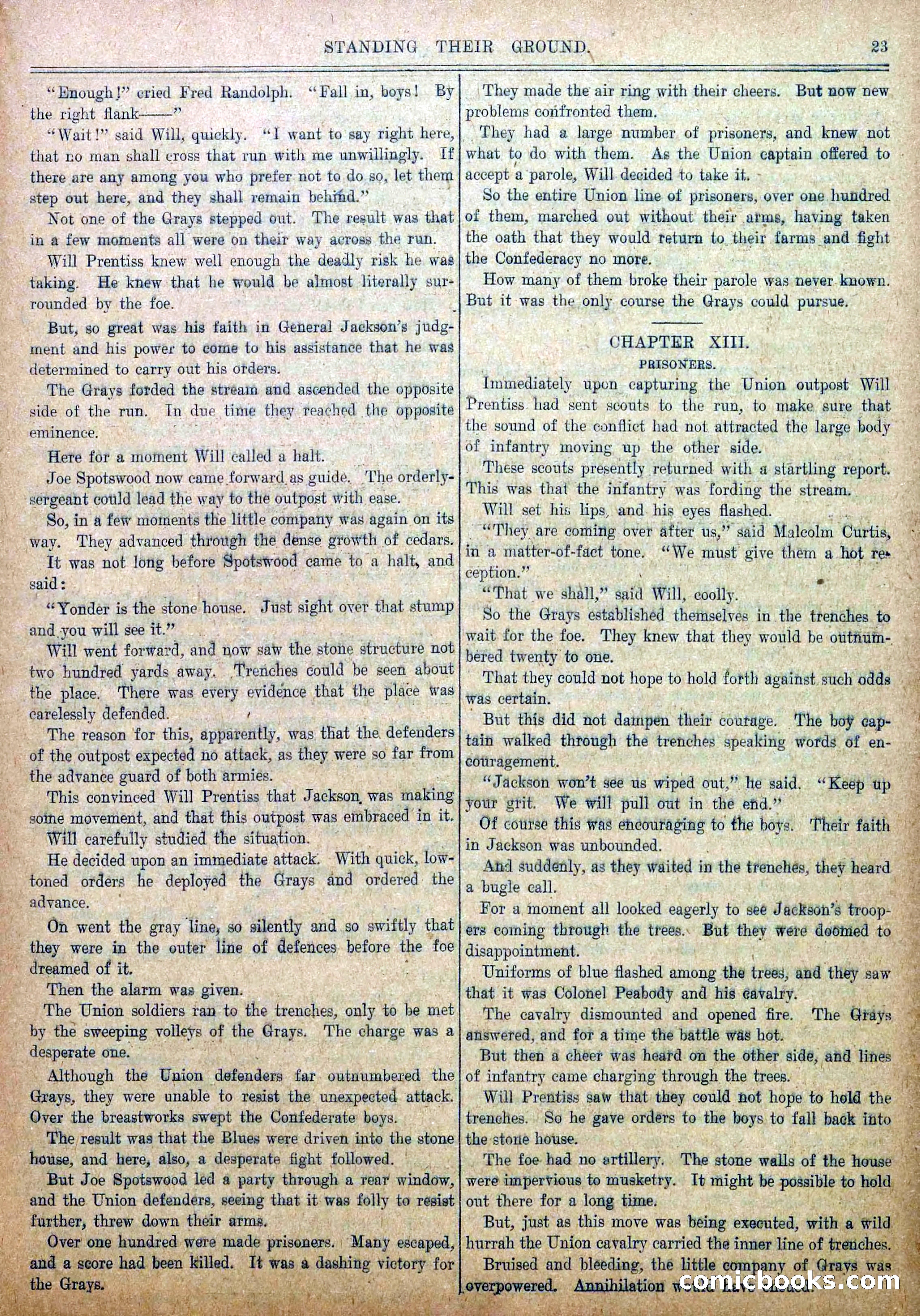 Blue and Gray Weekly, No. 30 — page 25 of 36