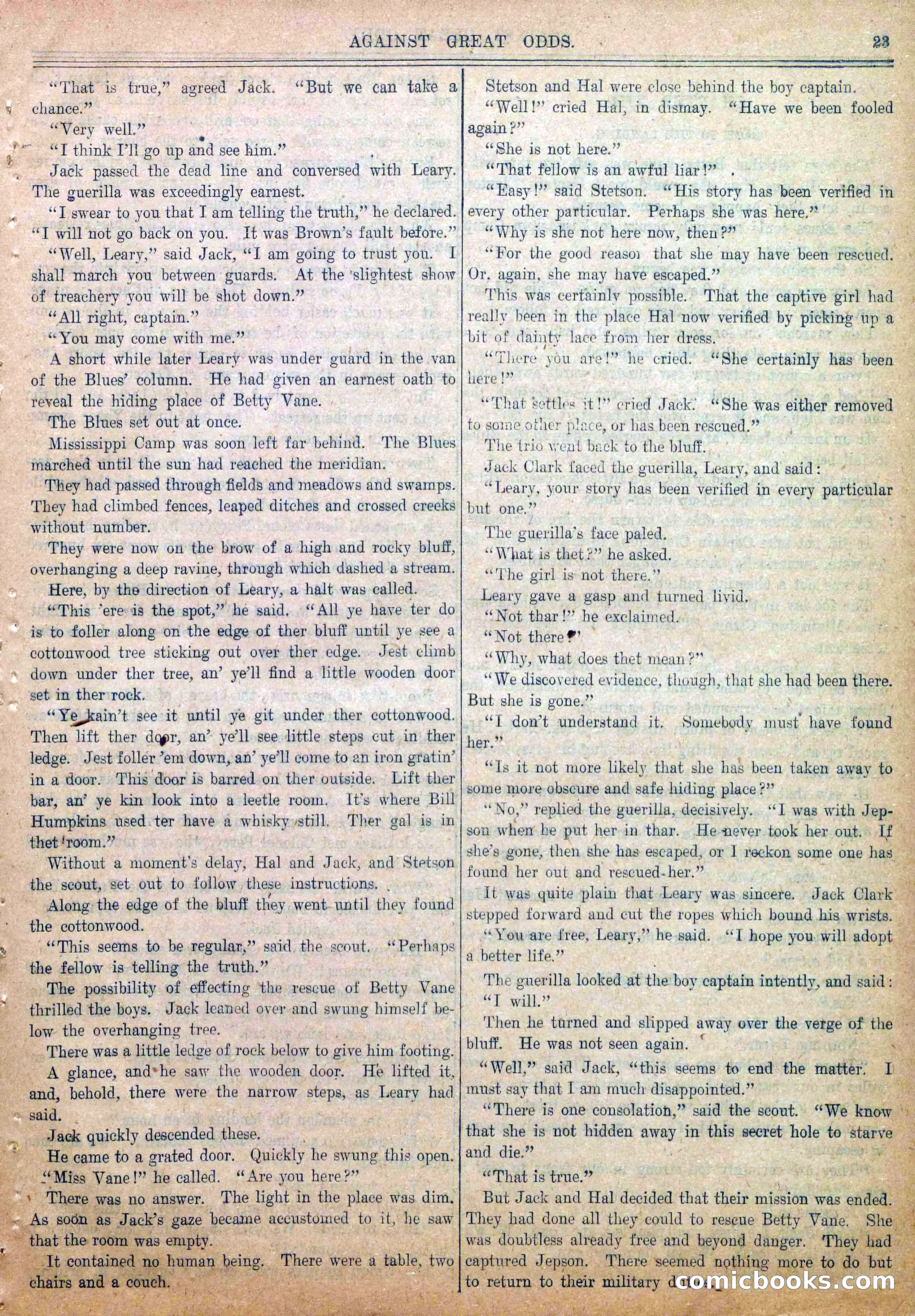 Blue and Gray Weekly, No. 31 — page 25 of 34