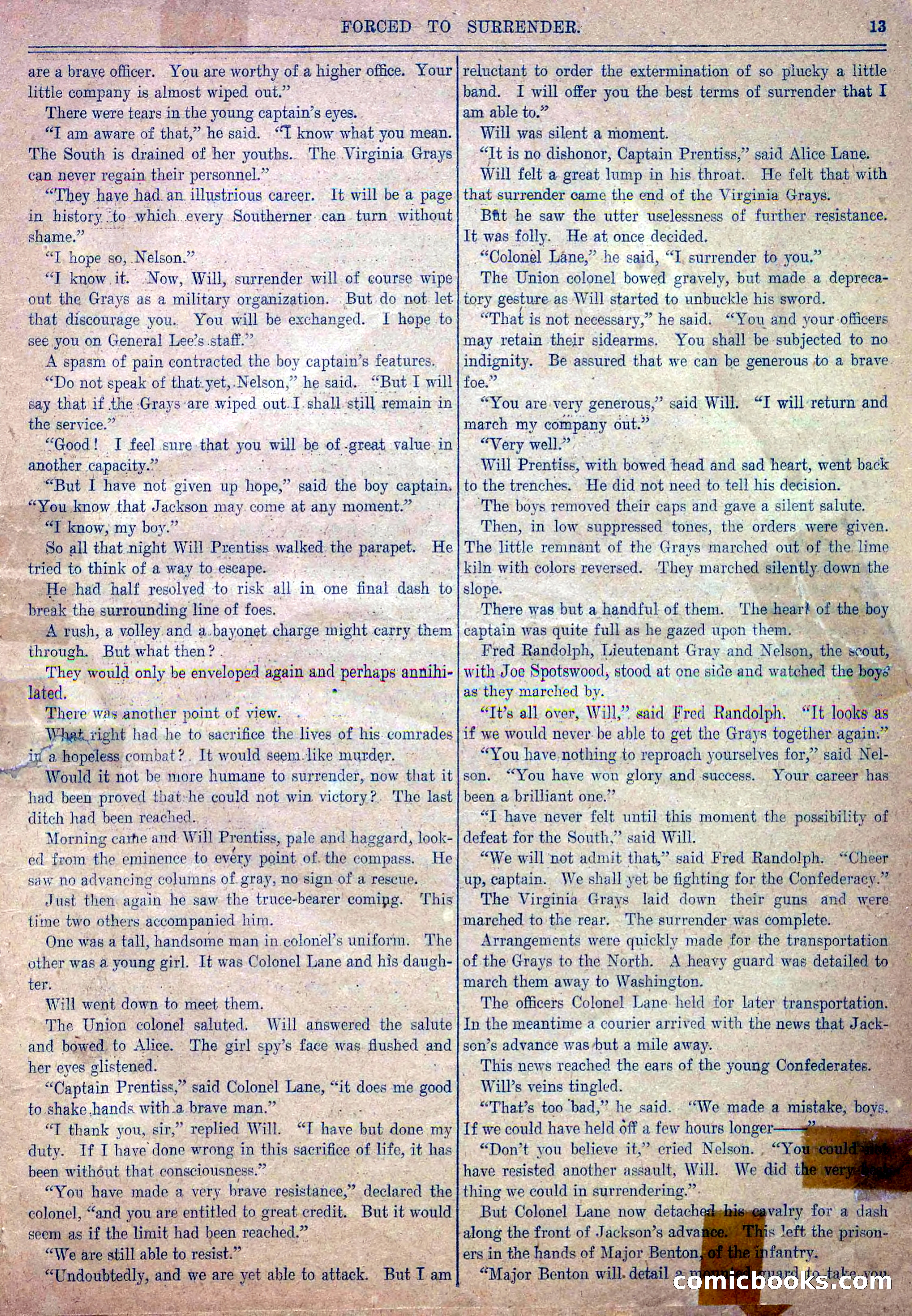 Blue and Gray Weekly, No. 32 — page 15 of 34