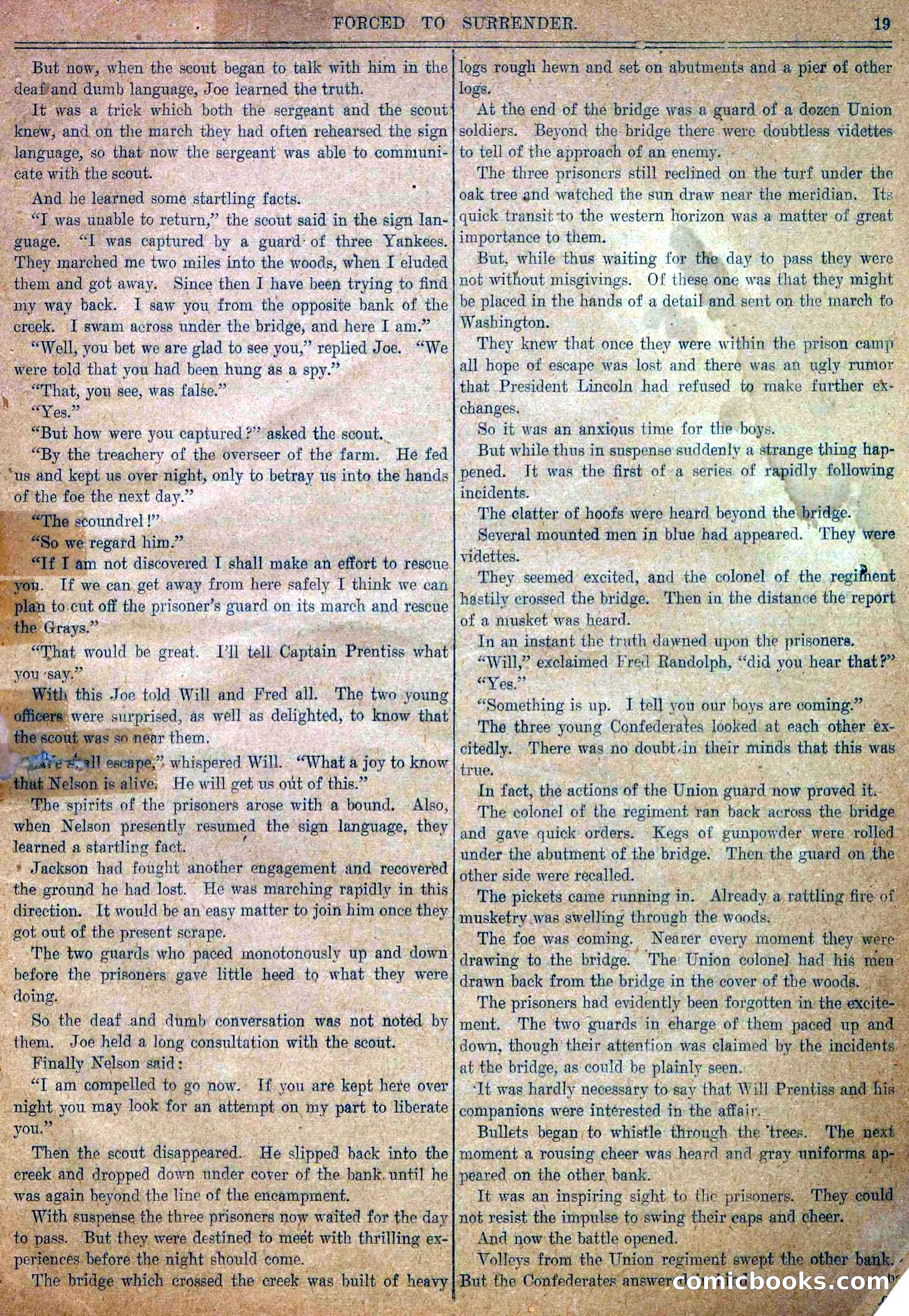 Blue and Gray Weekly, No. 32 — page 21 of 34