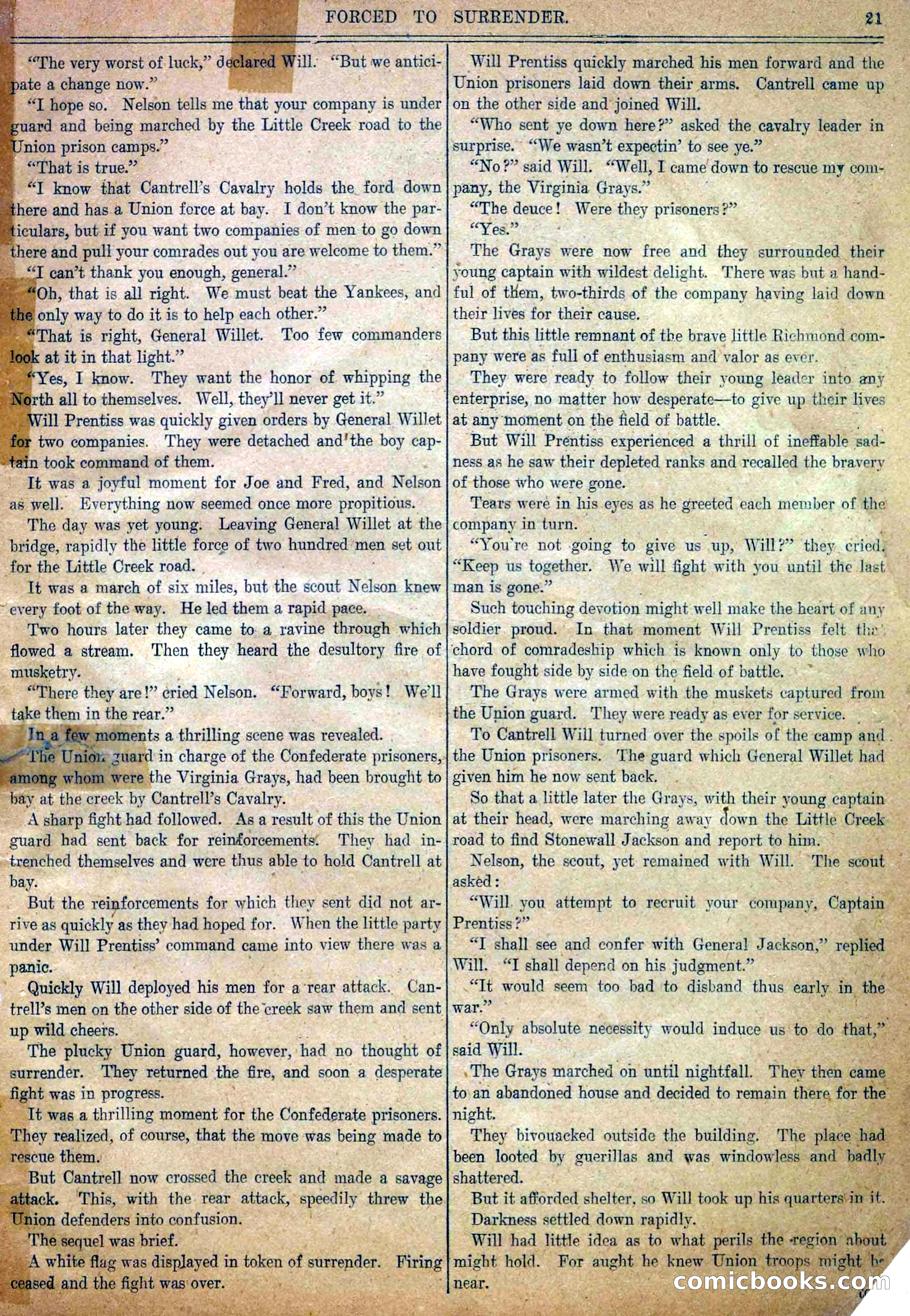 Blue and Gray Weekly, No. 32 — page 23 of 34