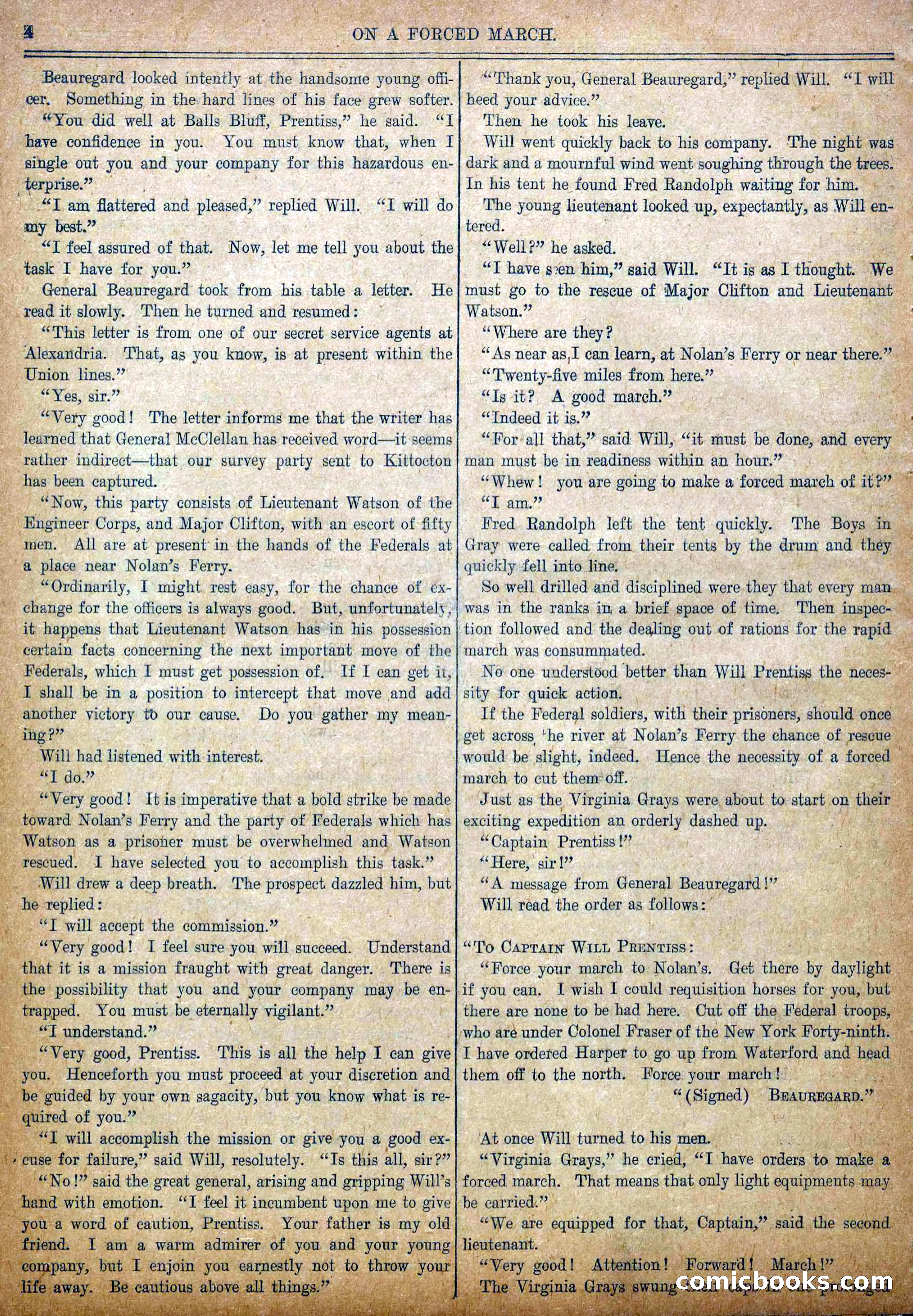Blue and Gray Weekly, No. 4 — page 6 of 35
