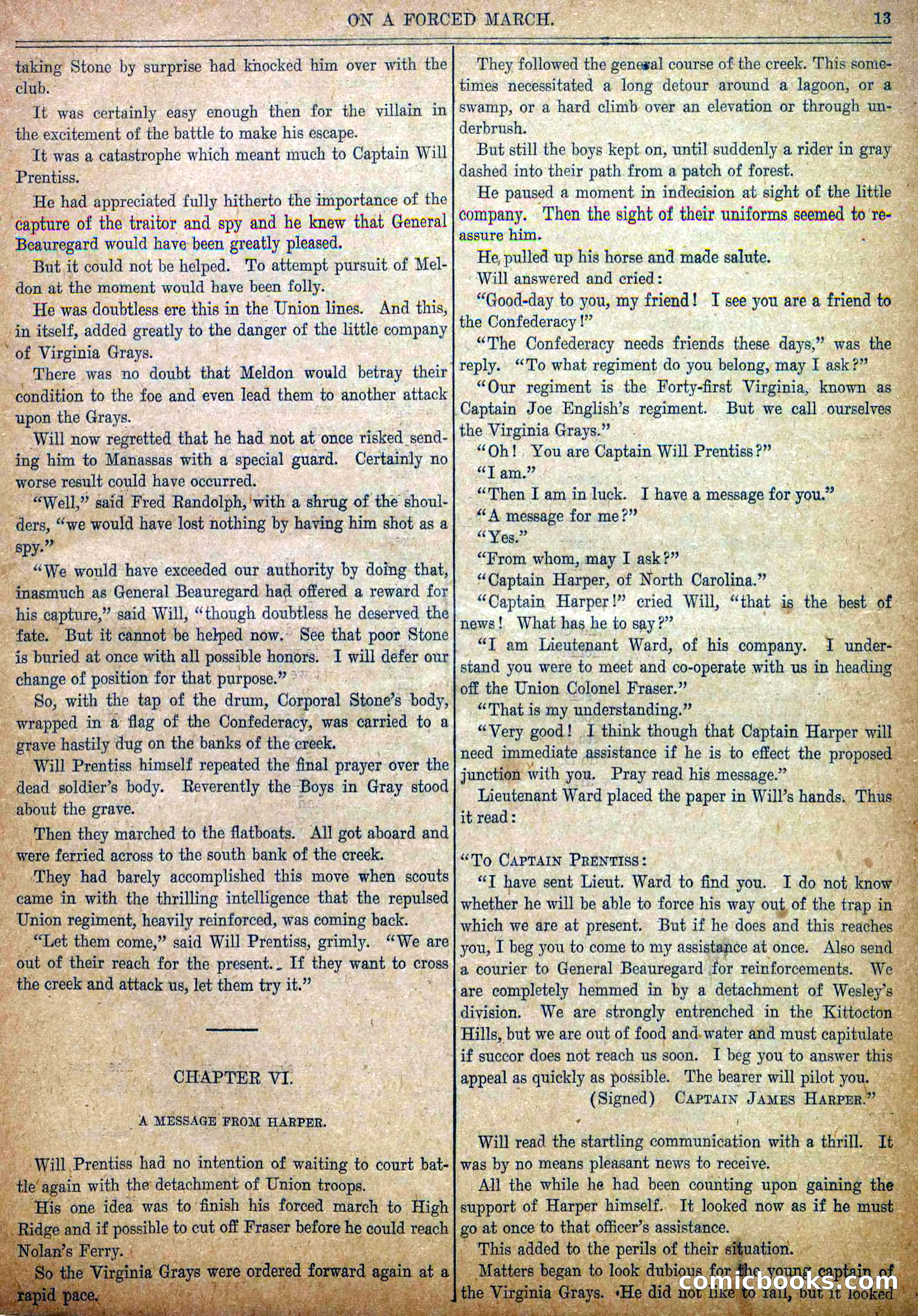 Blue and Gray Weekly, No. 4 — page 15 of 35