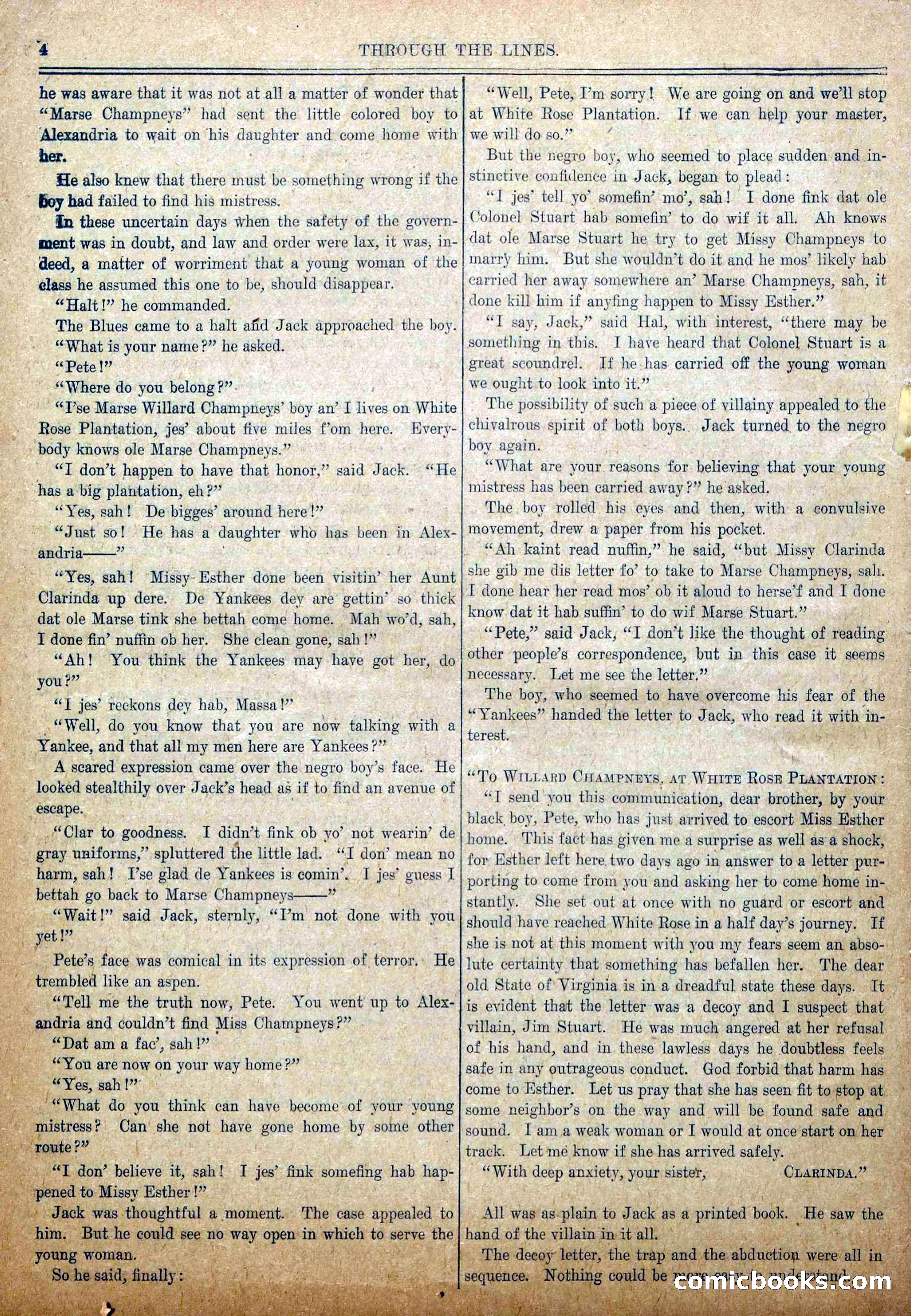 Blue and Gray Weekly, No. 6 — page 6 of 36
