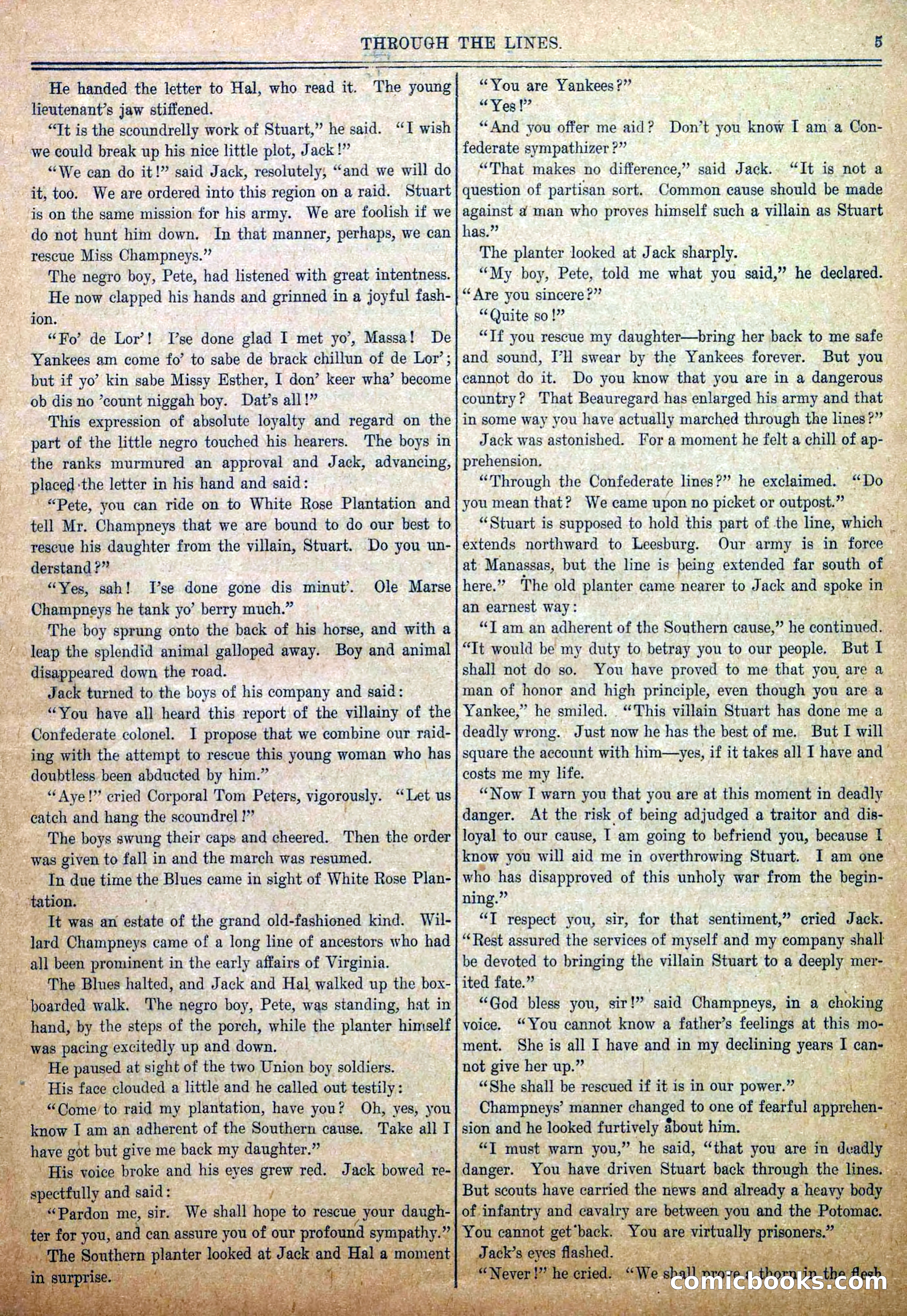 Blue and Gray Weekly, No. 6 — page 7 of 36