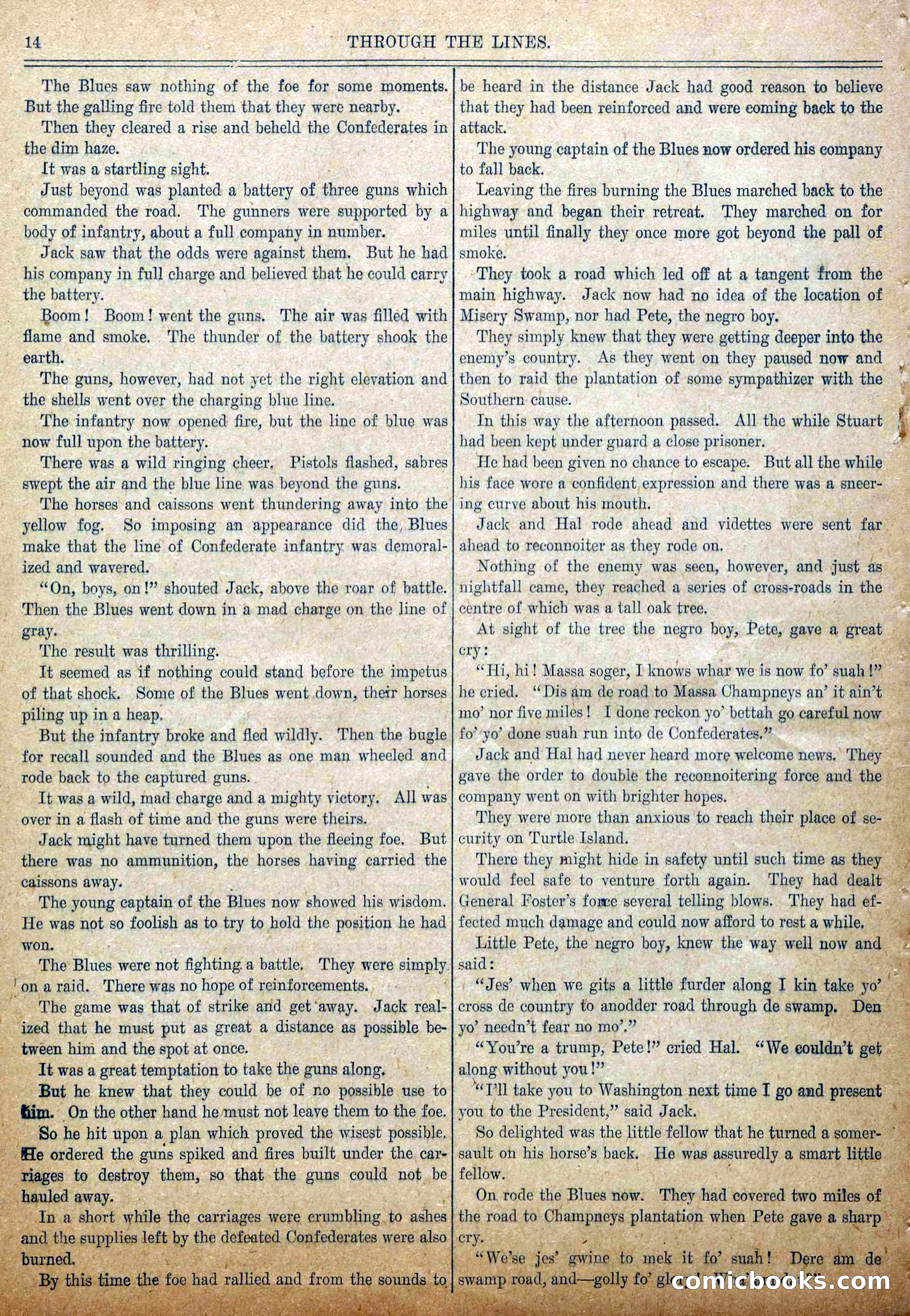 Blue and Gray Weekly, No. 6 — page 16 of 36