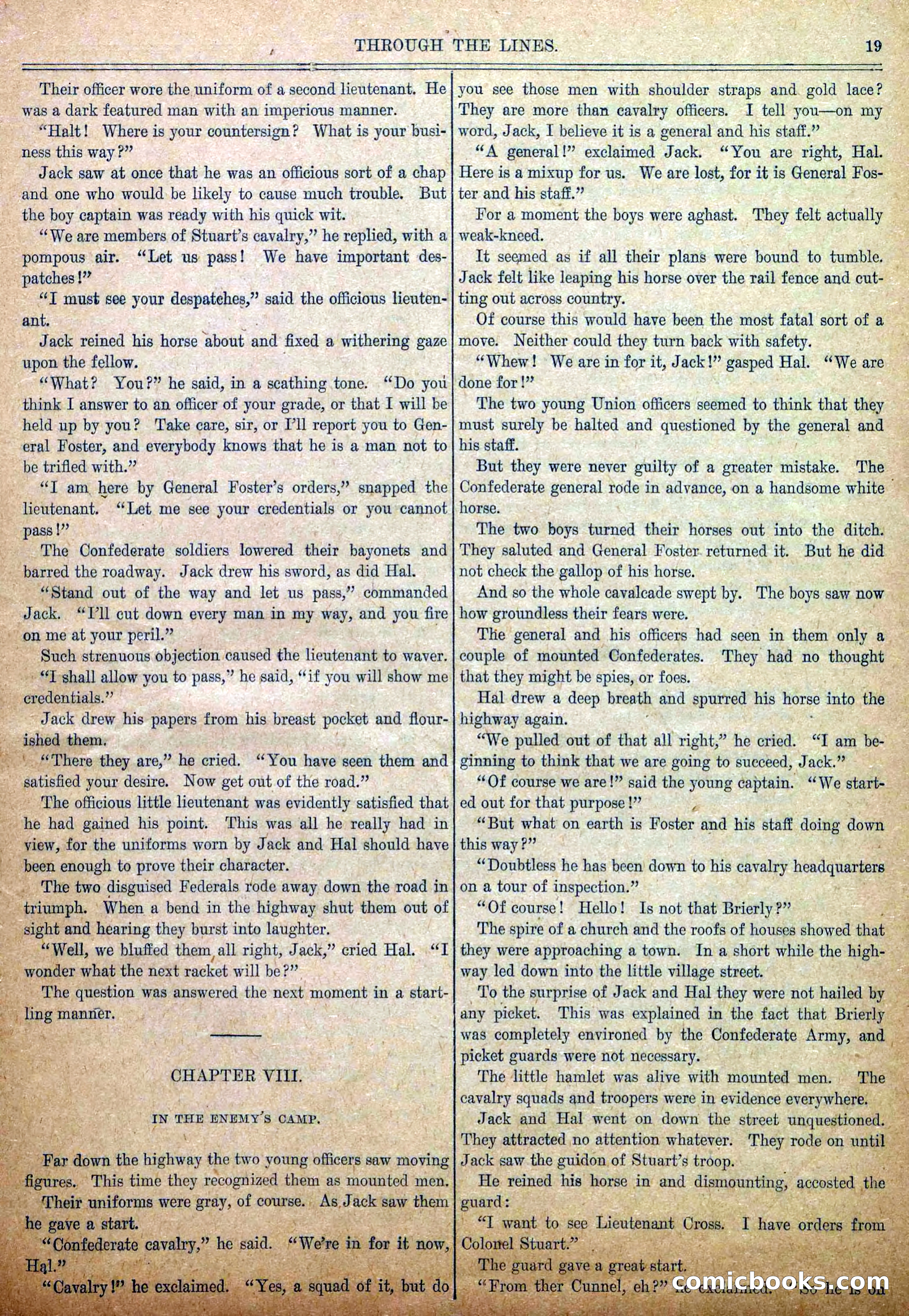 Blue and Gray Weekly, No. 6 — page 21 of 36