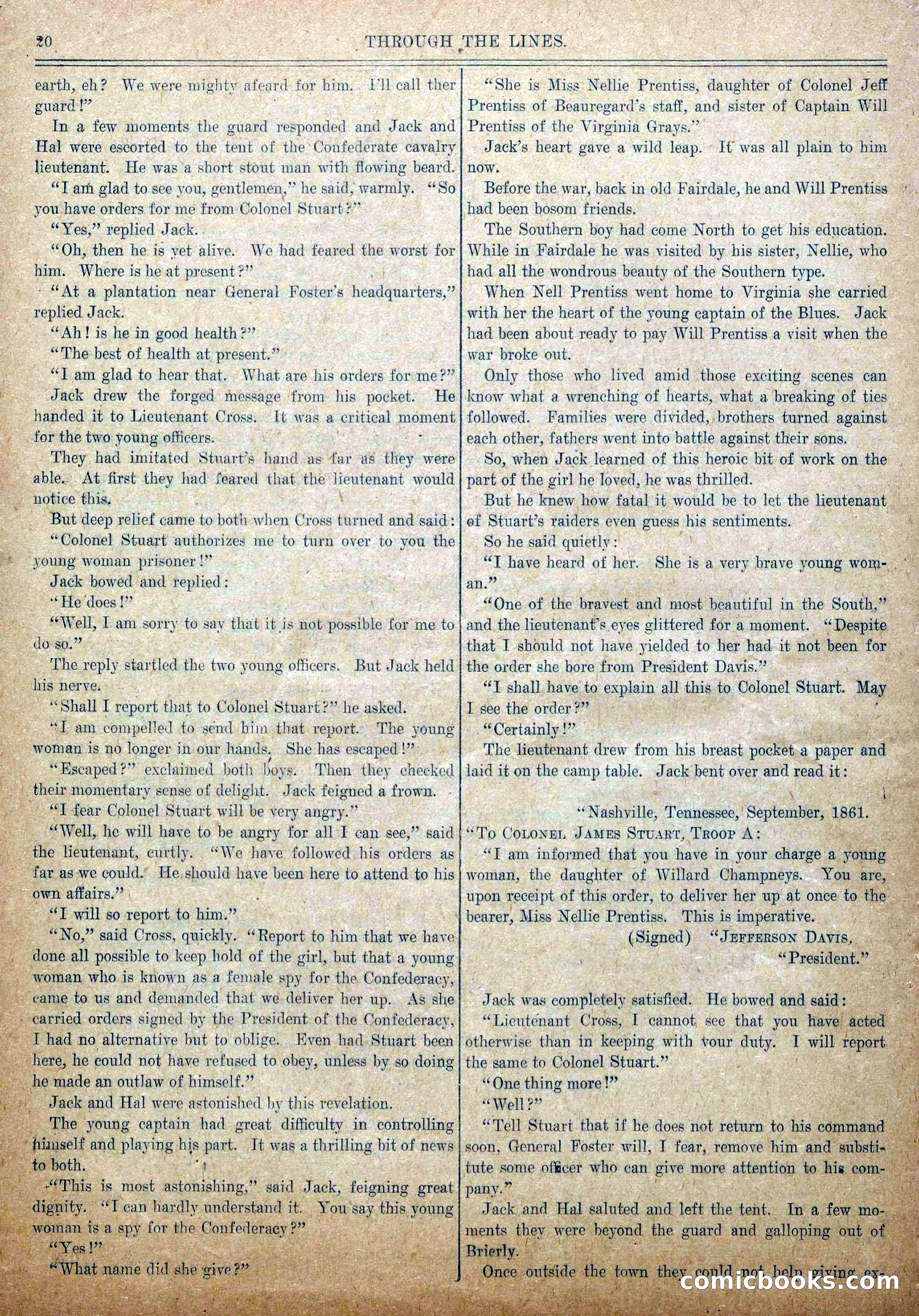 Blue and Gray Weekly, No. 6 — page 22 of 36