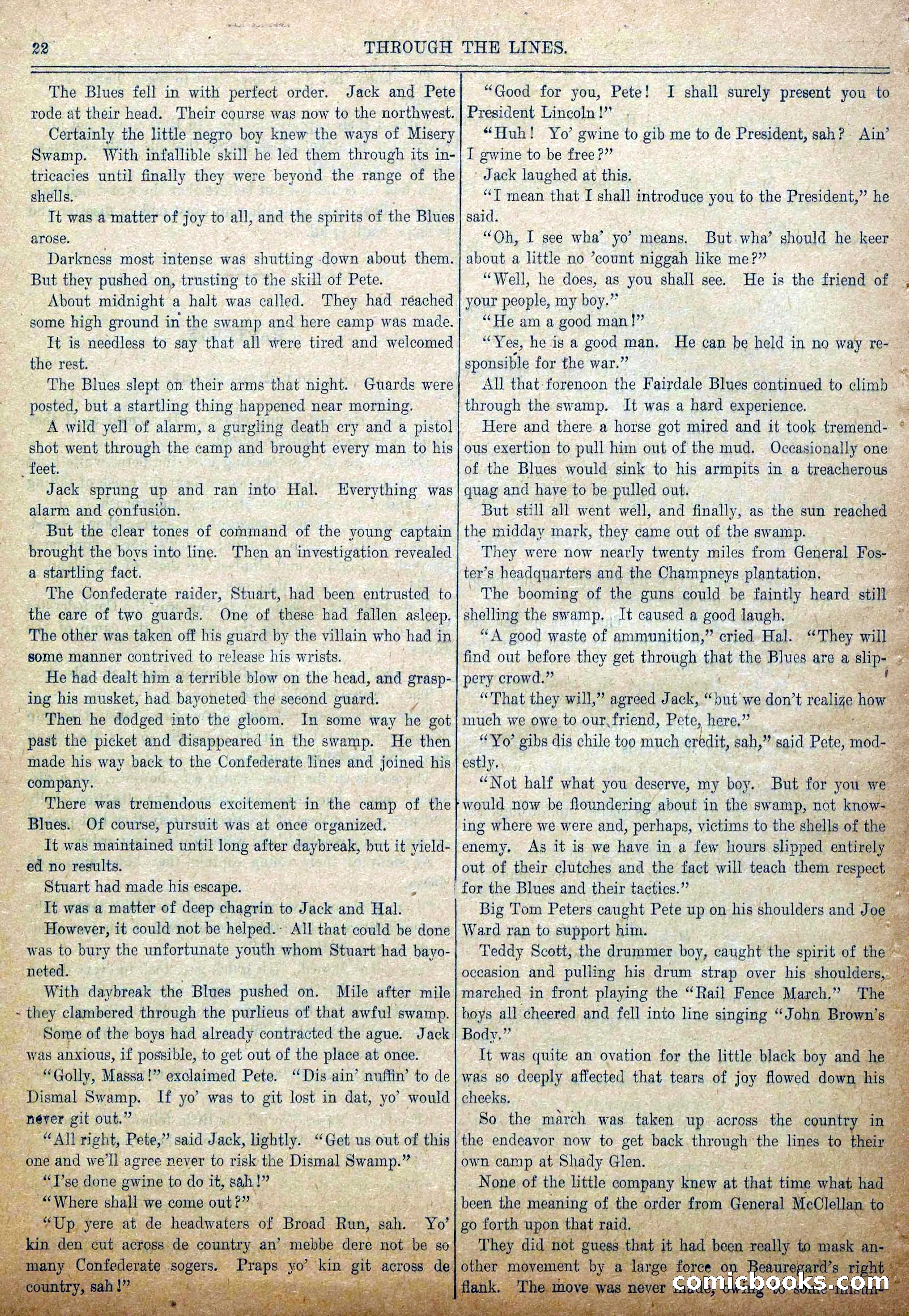 Blue and Gray Weekly, No. 6 — page 24 of 36