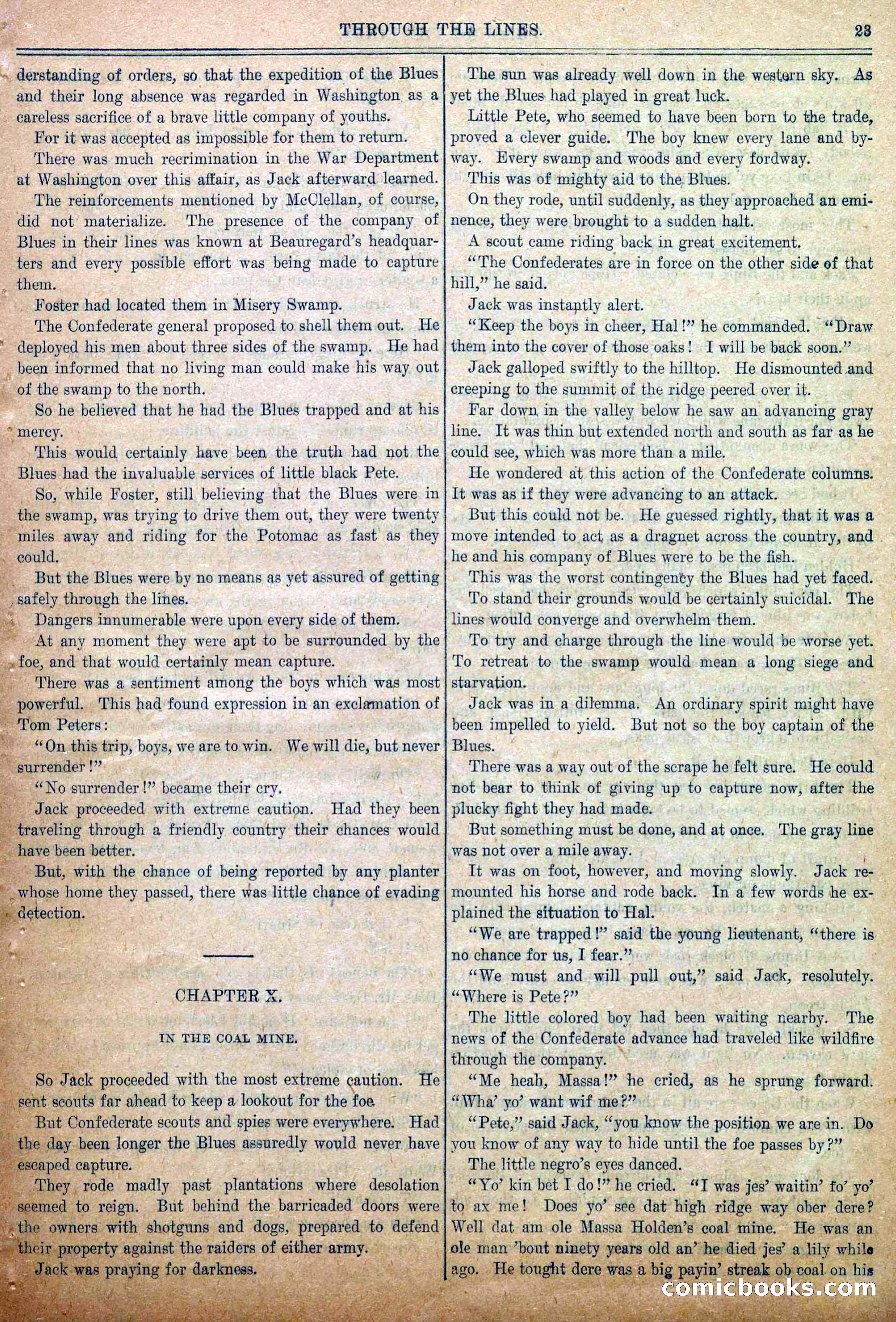 Blue and Gray Weekly, No. 6 — page 25 of 36